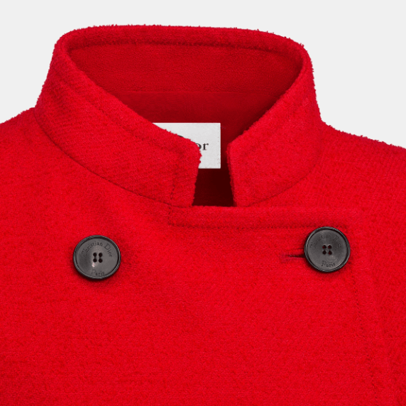 Dior o1w1db11225 451V55 Short-Sleeved Jacket in Red Size XL / US 12-14 / IT 48-50 - 3 Thumbnail