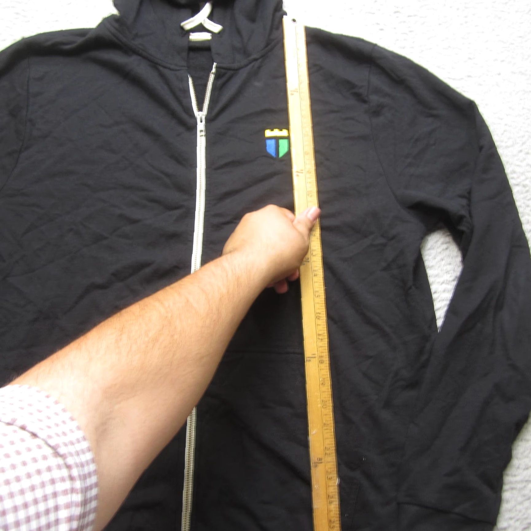 Marine Layer VINTAGE Marine Layer Hoodie Mens L Black Full Zip Third Party Trust Embroidered Logo Size US L / EU 52-54 / 3 - 6 Thumbnail
