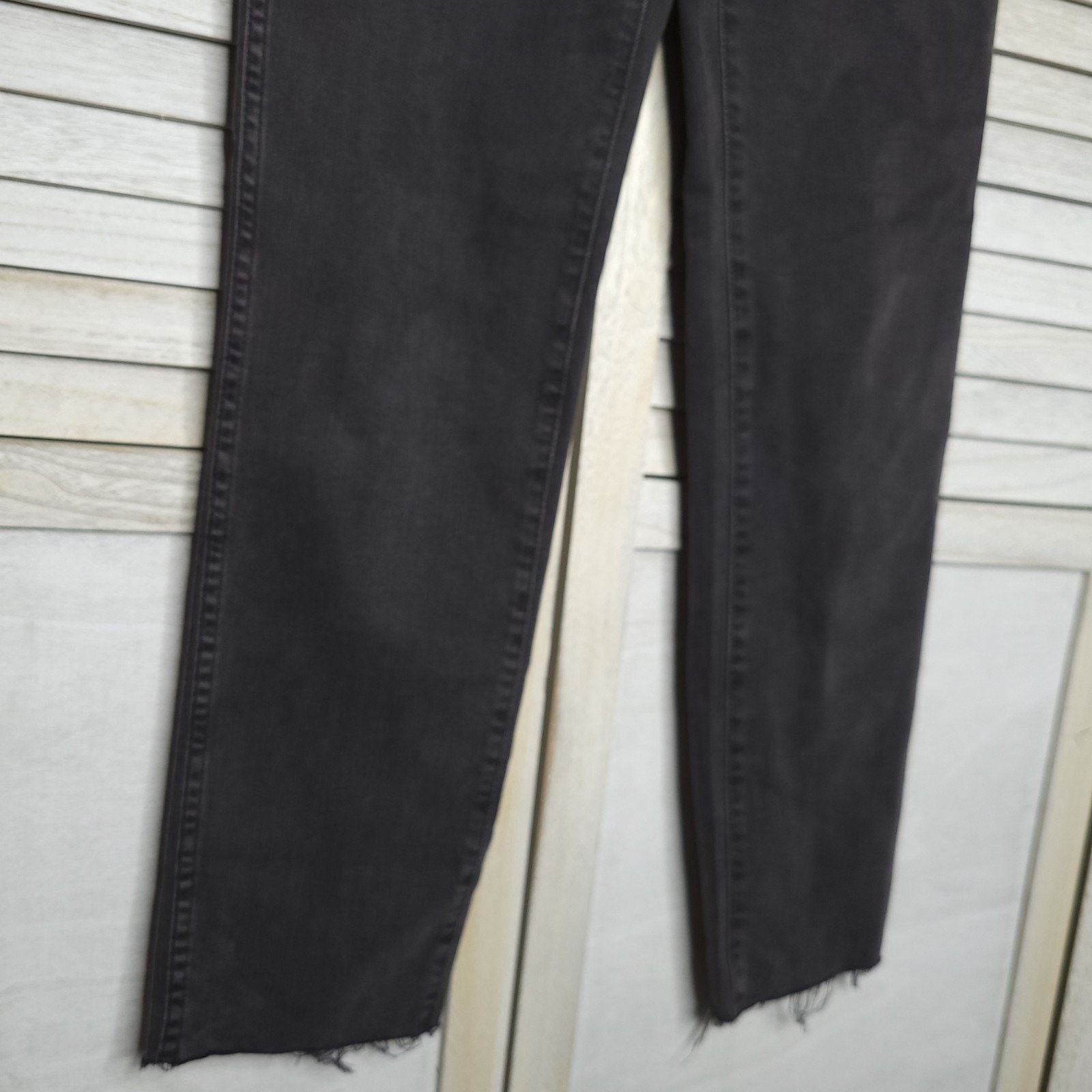 Madewell Madewell Black Stovepipe High Rise Slim Straight jeans 26T Size 28" / US 6 / IT 42 - 6 Thumbnail