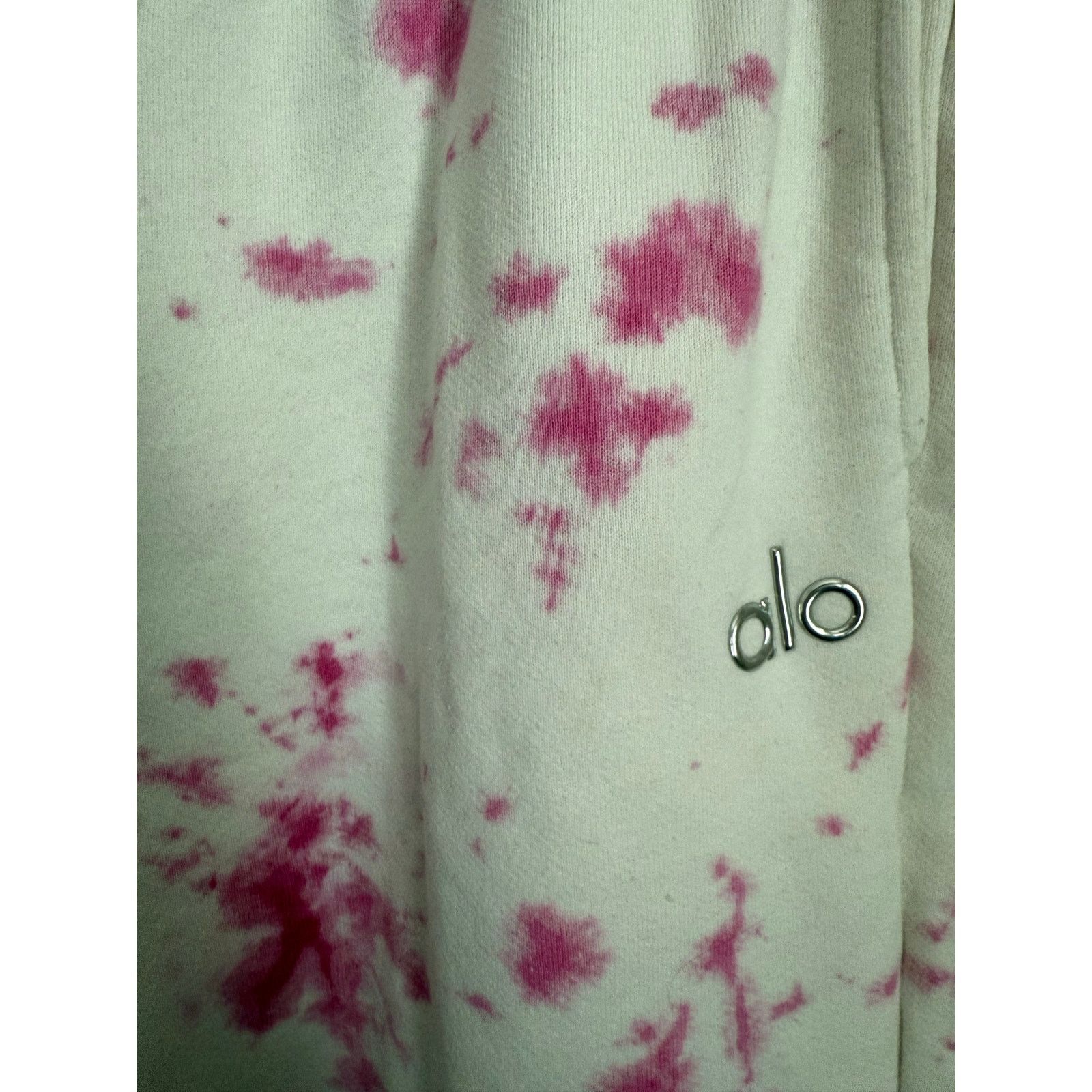 Alo Yoga Alo Accolade Sweatpants M Custom Pink Splatter Straight Leg Size 30" / US 8 / IT 44 - 3 Thumbnail