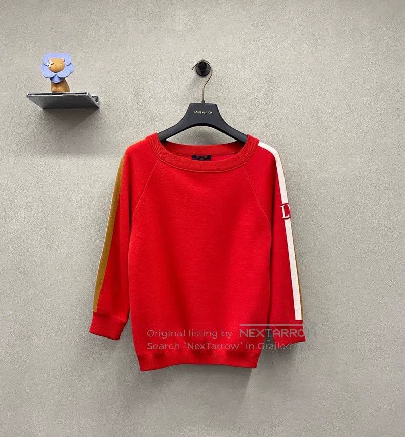 Louis Vuitton Louis Vuitton Red Side Stripe Sweatshirt Size US S / EU 44-46 / 1 - 1 Thumbnail
