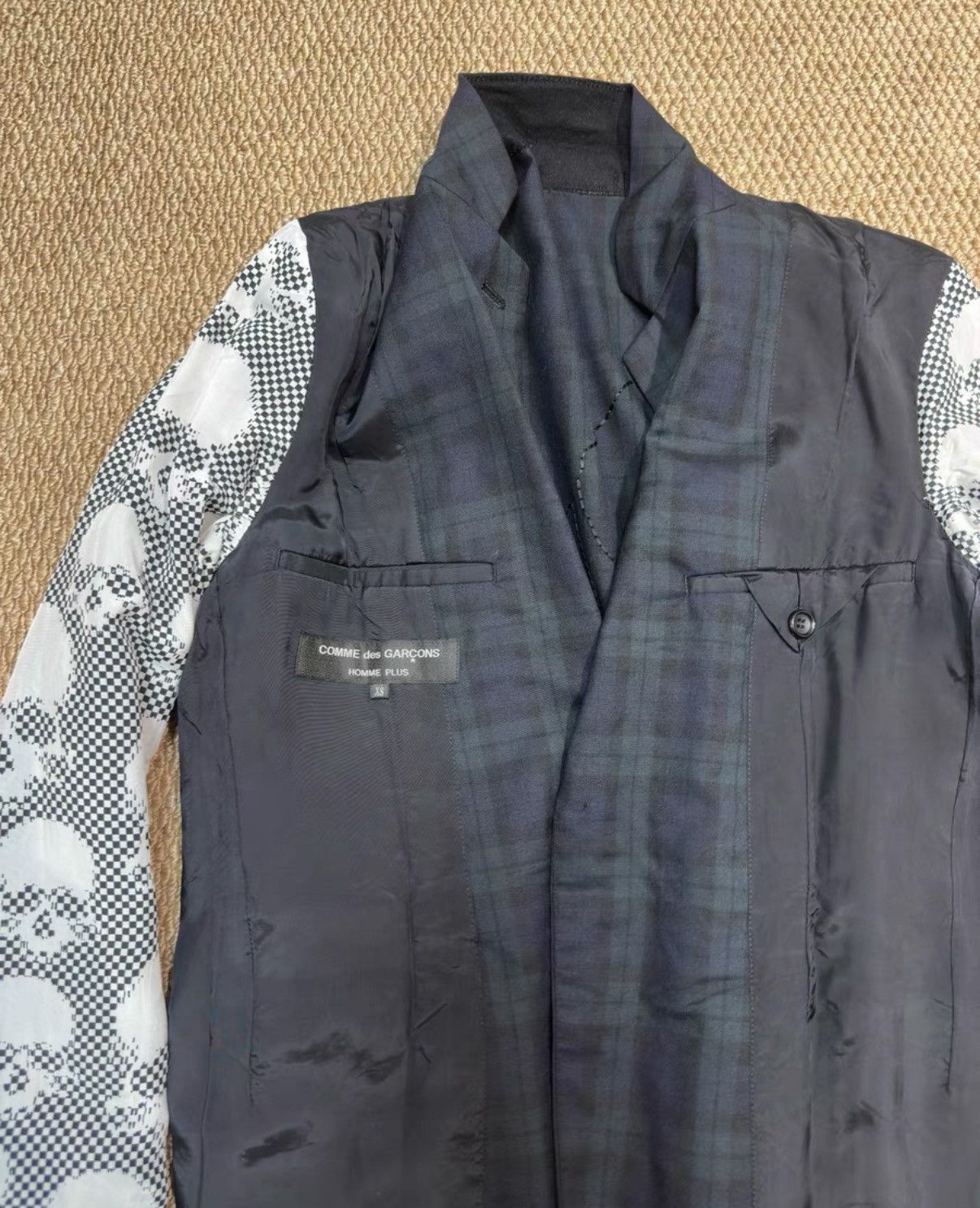 Comme des Garcons Homme Plus Comme des Garcons Homme Plus Skull Plaid Blazer K23 Size US XS / EU 42 / 0 - 7 Thumbnail