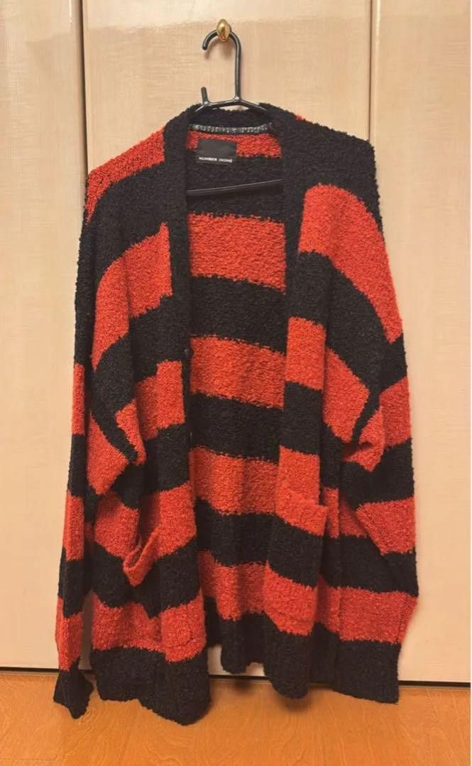 トップス N(n) number nine striped cardigan Number (N)ine Number nine distressed striped cardigan | Grailed