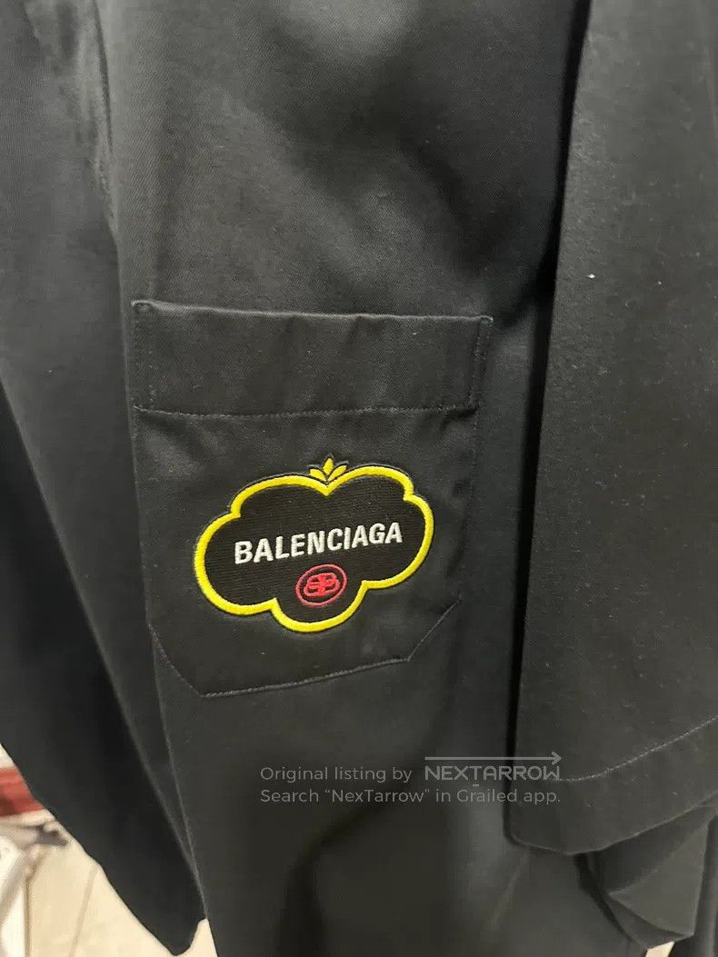 Balenciaga Balenciaga Black Shirt Jacket Size US XXS / EU 40 - 1 Thumbnail
