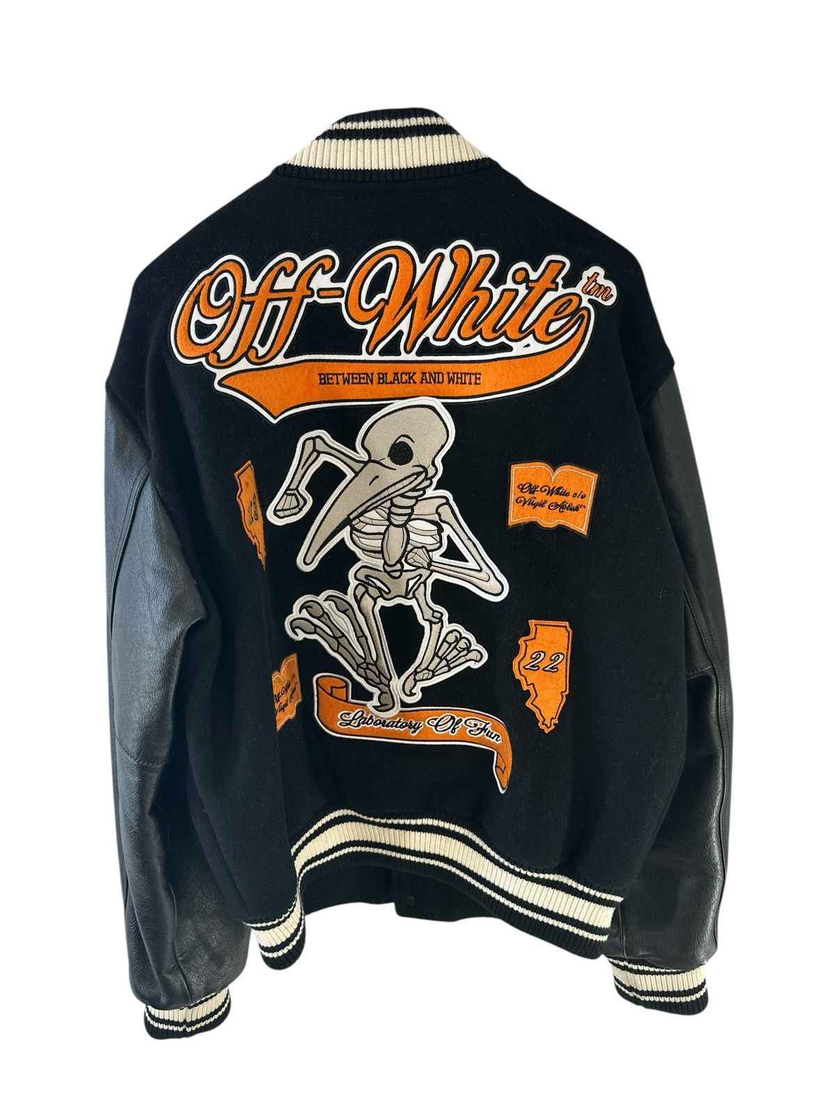 Off-White Off White Embroidery Patched Varsity Jacket Size US L / EU 52-54 / 3 - 2 Thumbnail