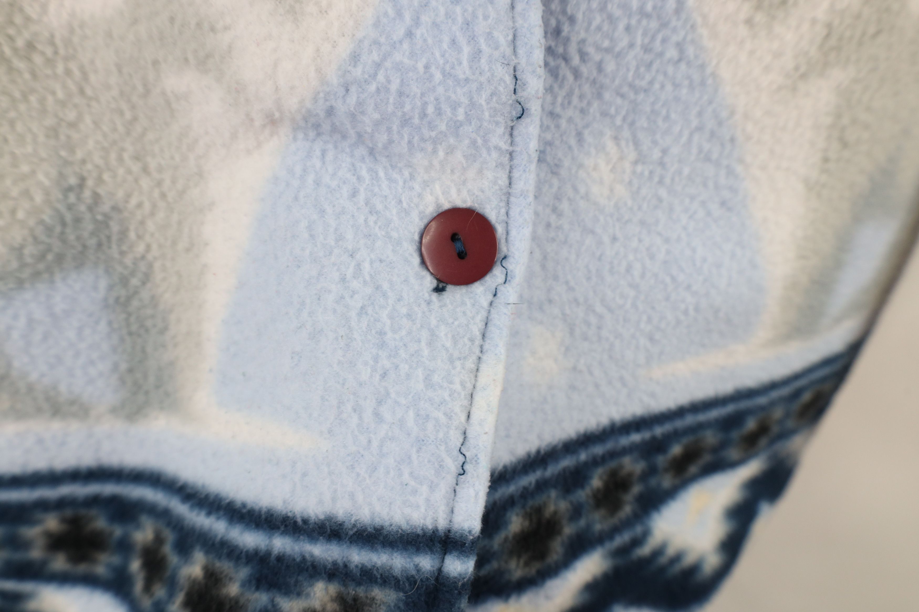 Vintage Vintage 90s Christmas All Over Print Fleece Button Jacket Size M / US 6-8 / IT 42-44 - 6 Thumbnail