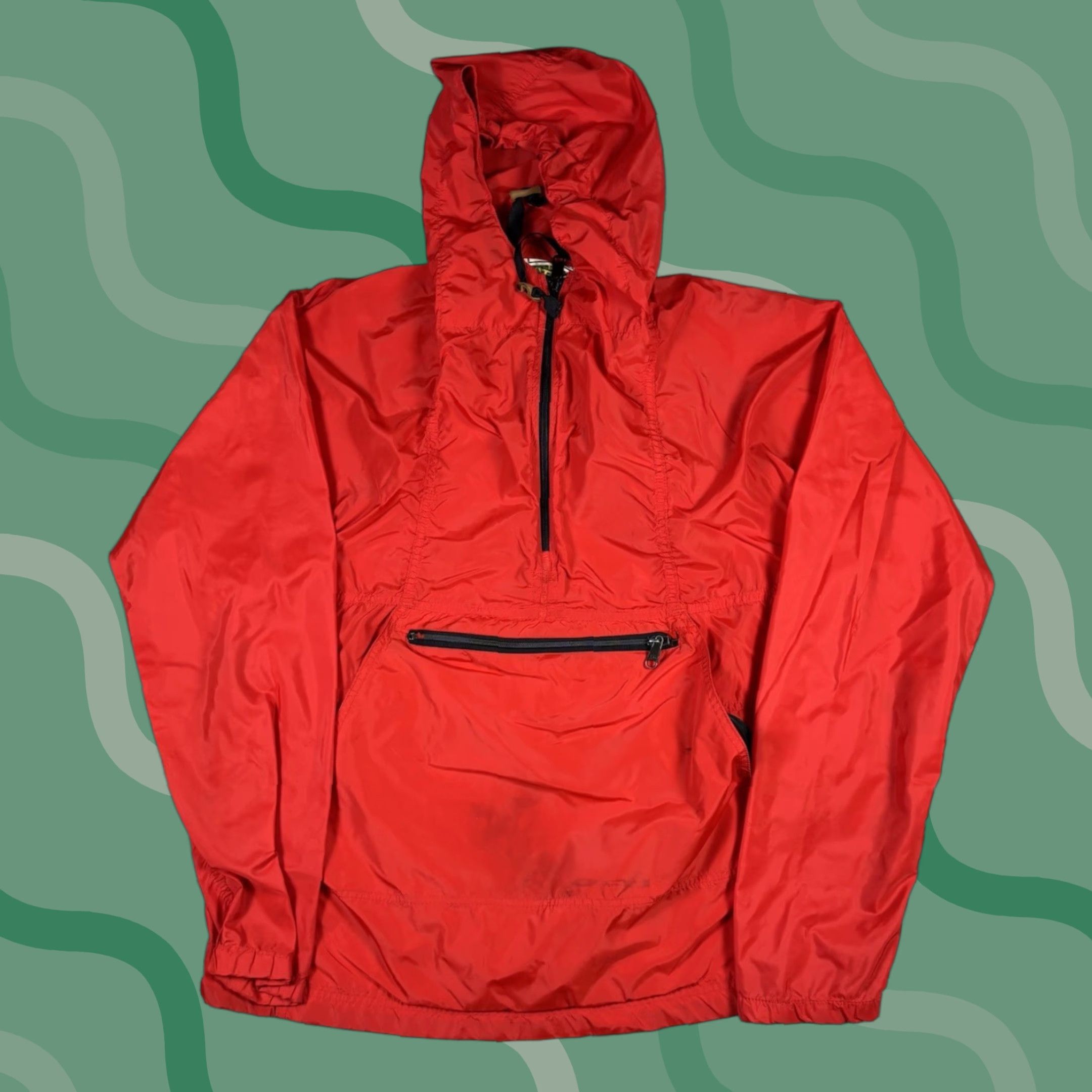 Vintage VINTAGE L.L. Bean Red Windbreaker Jacket Mens Large Nylon Lightweight Zip 90s Style Size US L / EU 52-54 / 3 - 1 Thumbnail
