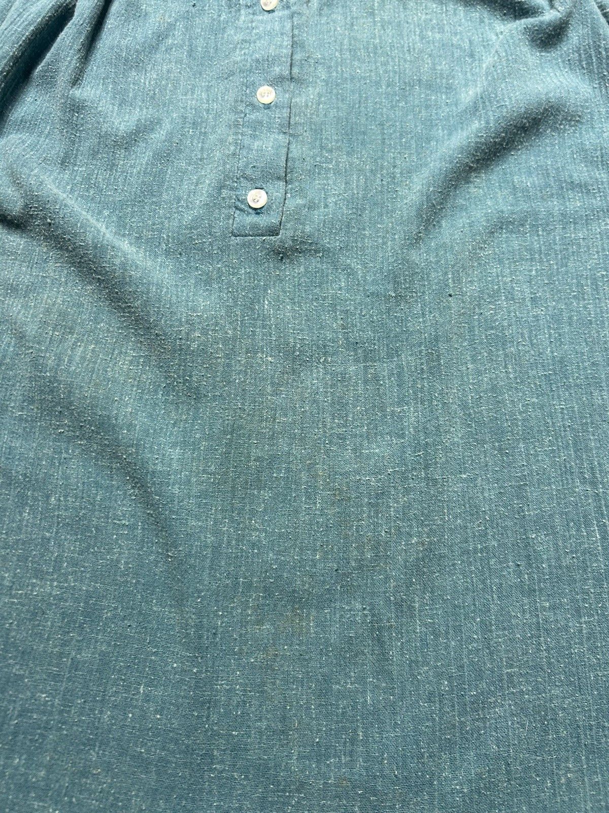 Vintage Vintage 70s pullover shirt textured 1/2 button women’s 42 XL Size XL / US 12-14 / IT 48-50 - 2 Thumbnail