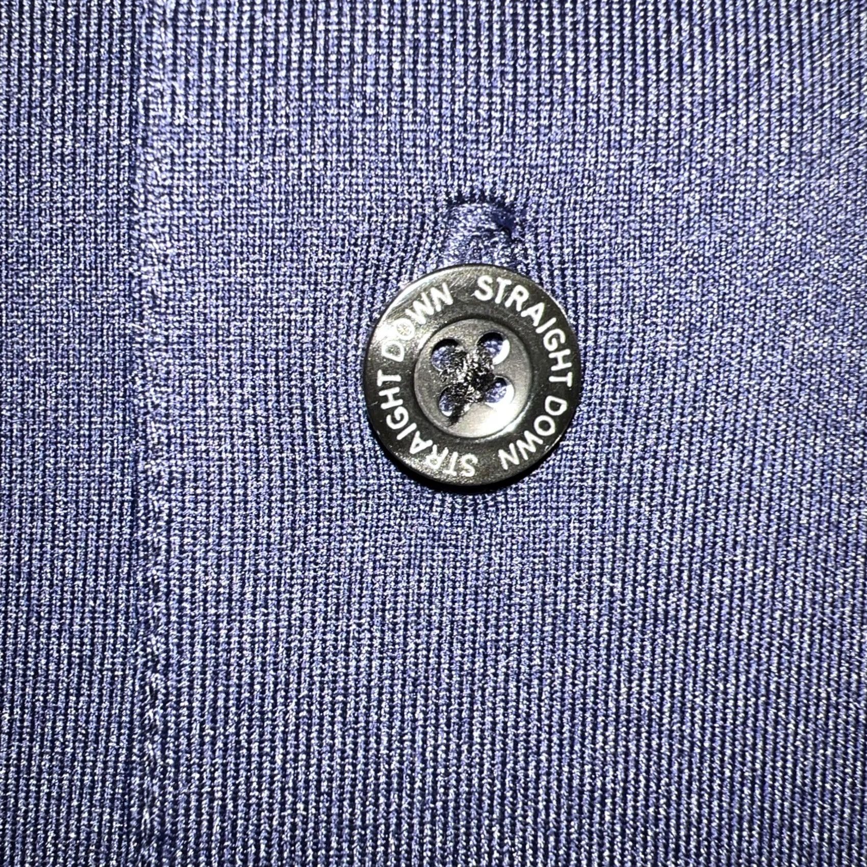 Vintage Kuki’o Country Club Golf Polo Shirt Adult Large Blue Solid Logo Polo Cap Sleeve Short Sleeve 100% Polyester mens NWD Size US L / EU 52-54 / 3 - 4 Thumbnail