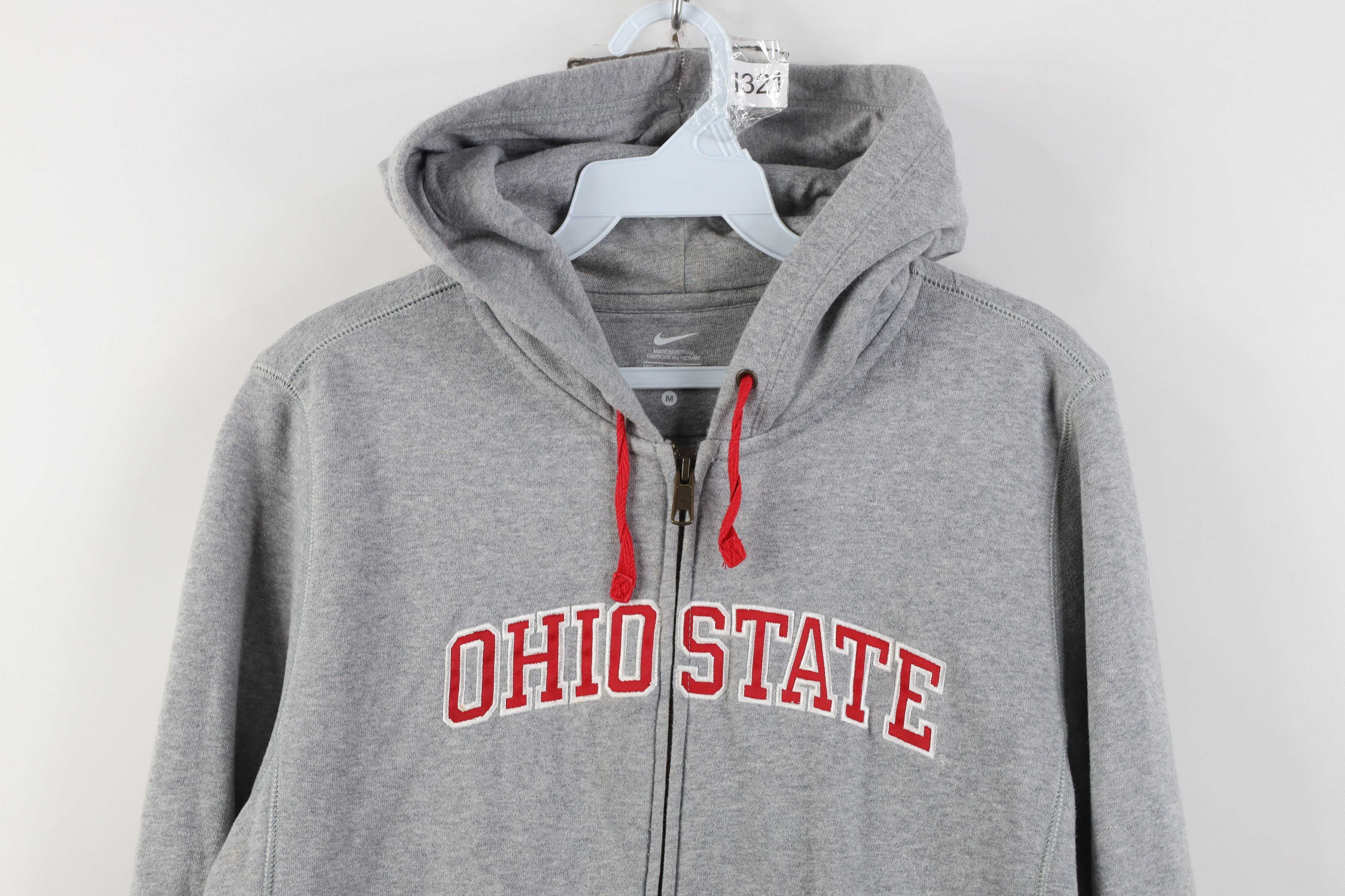 Nike Vintage Nike Scott Swoosh Ohio State University Zip Hoodie Size M / US 6-8 / IT 42-44 - 2 Thumbnail