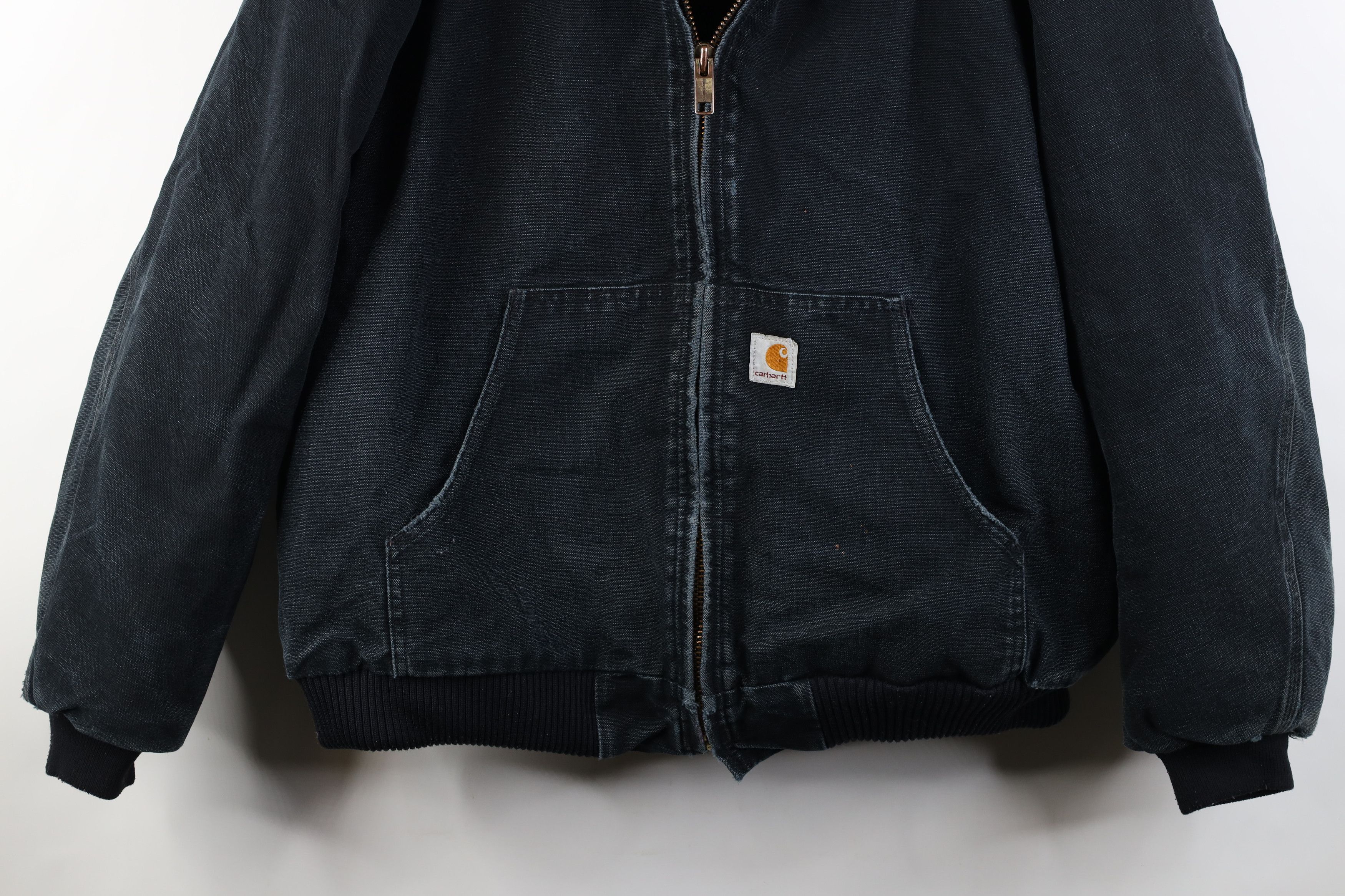 Carhartt Vintage Y2K Carhartt Quilted Canvas Hooded Jacket Black USA Size US XXL / EU 58 / 5 - 3 Thumbnail
