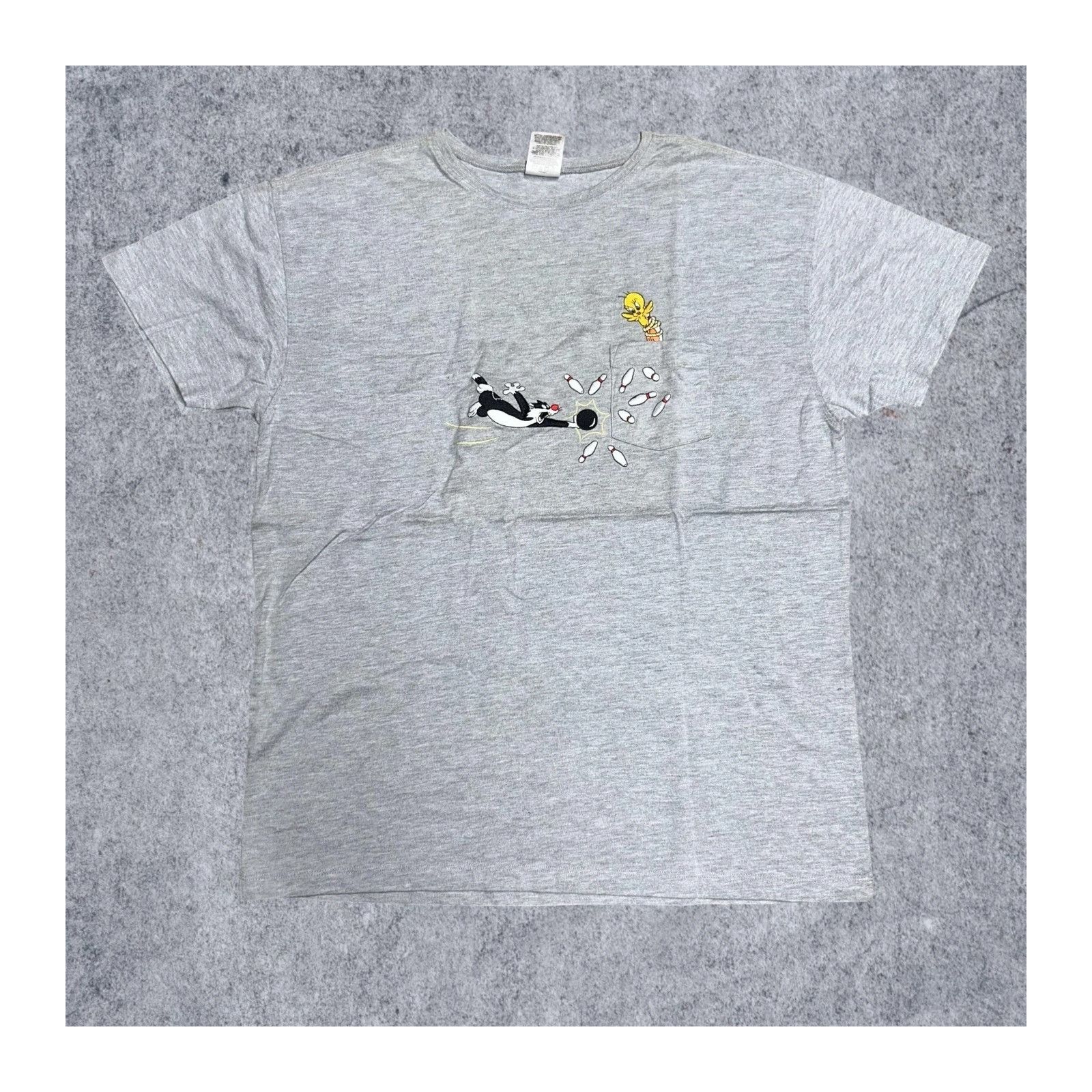 Warner Bros Vintage 2000 Warner Bros Tweety Bird Sylvester XL Shirt Embr Size US XL / EU 56 / 4 - 1 Thumbnail