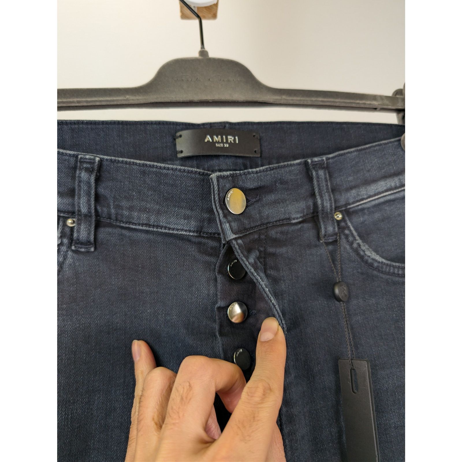 Amiri o1rshd1 Ultra Suede MX1 Denim Jean in Midnight Indigo Size US 36 / EU 52 - 8 Thumbnail
