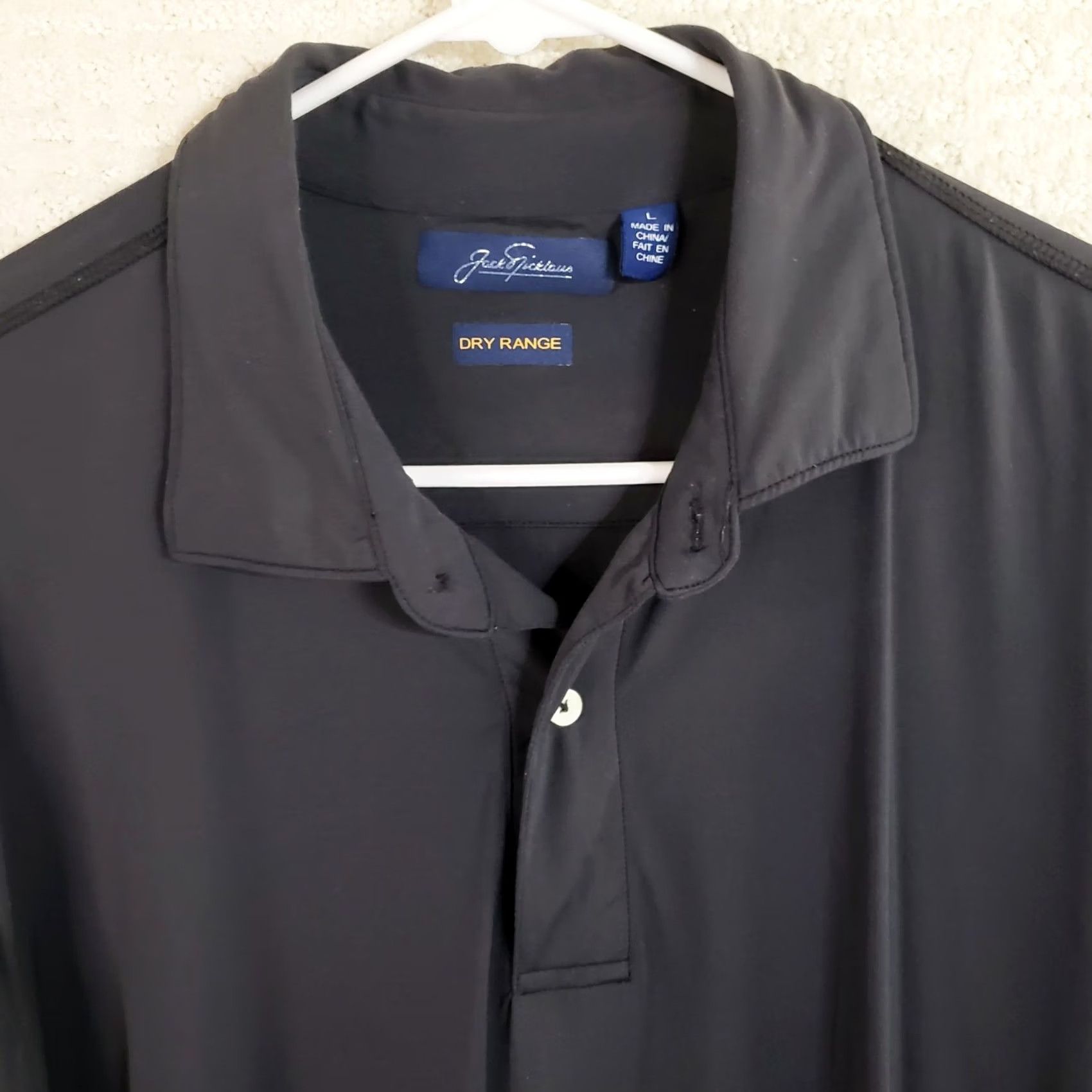 Vintage Jack Nicklaus Polo Shirt Men's L Black Short Sleeve Nylon Spandex Golf Casual Breathable Logo Shirt | Regular Fit Size US L / EU 52-54 / 3 - 3 Thumbnail