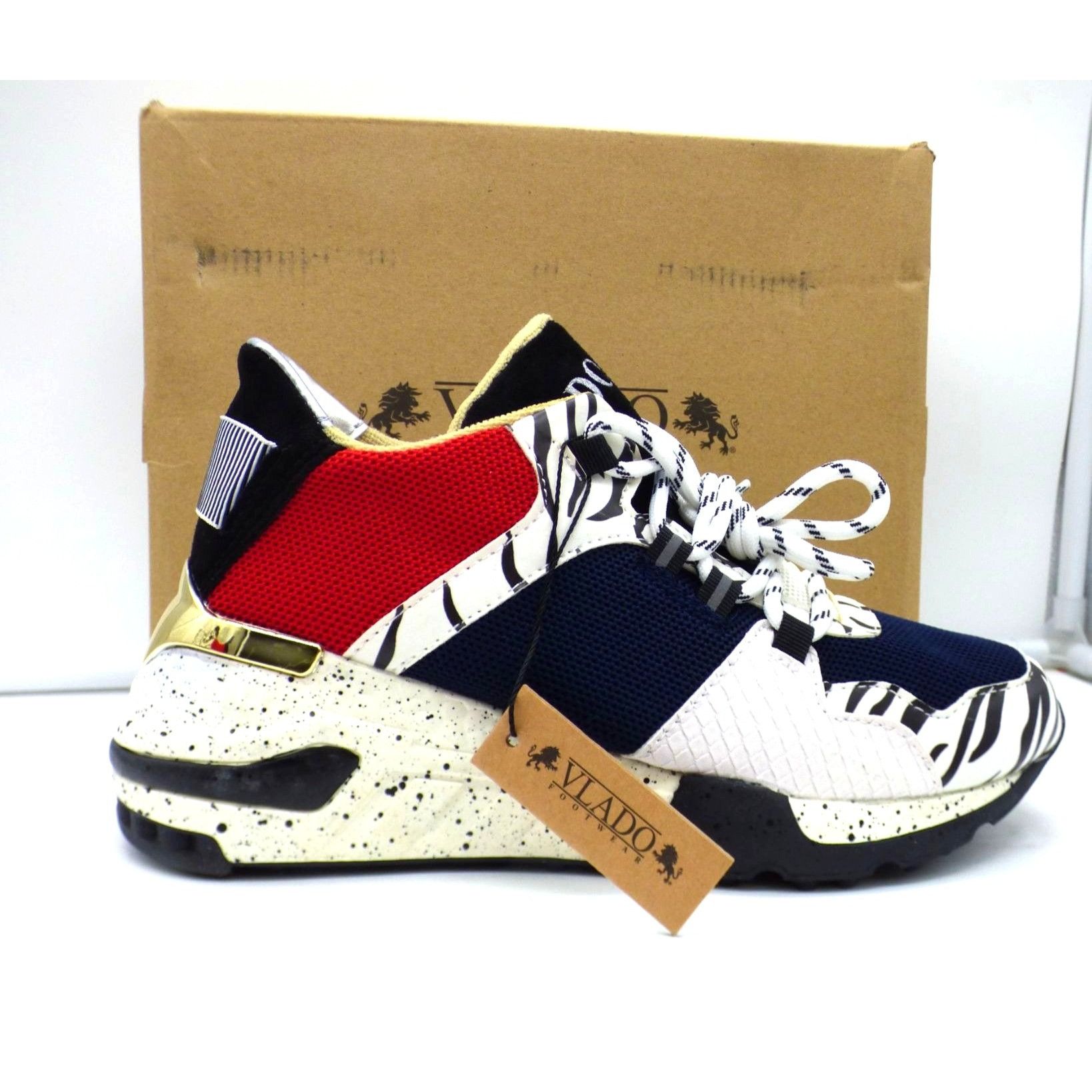 Vlado Vlado Women’s Cleo Athletic Shoe - White / Multi, Sz. 6 Size US 6 / IT 36 - 6 Thumbnail