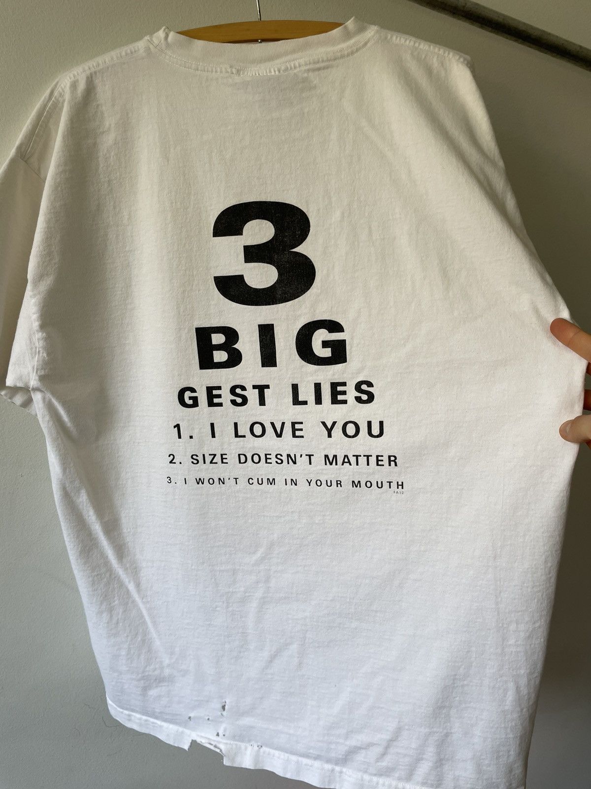 Vintage Crazy 90s SEX First Amendment Censored tee Size US XL / EU 56 / 4 - 16 Thumbnail