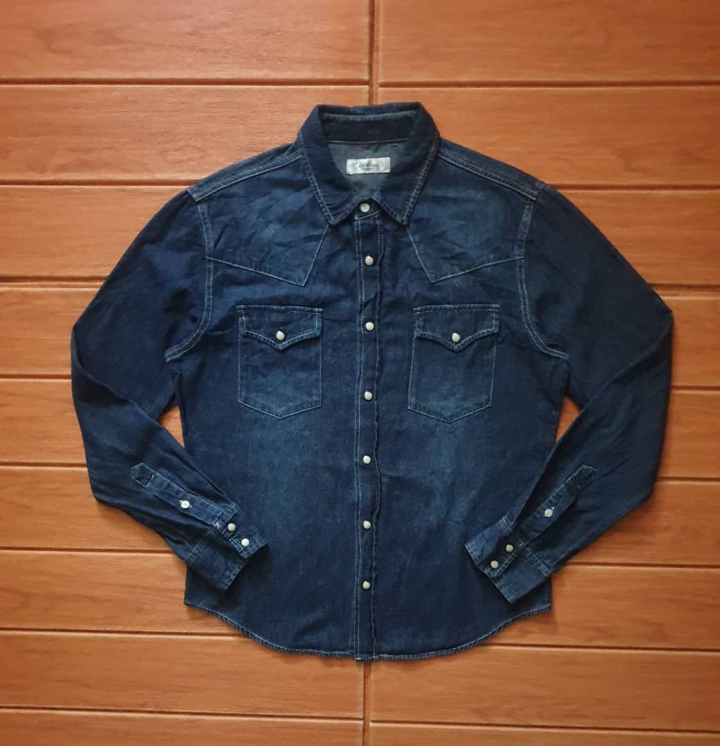 Japanese Brand A-clothing Japanese style blue colour Western Shirt Size US M / EU 48-50 / 2 - 1 Thumbnail