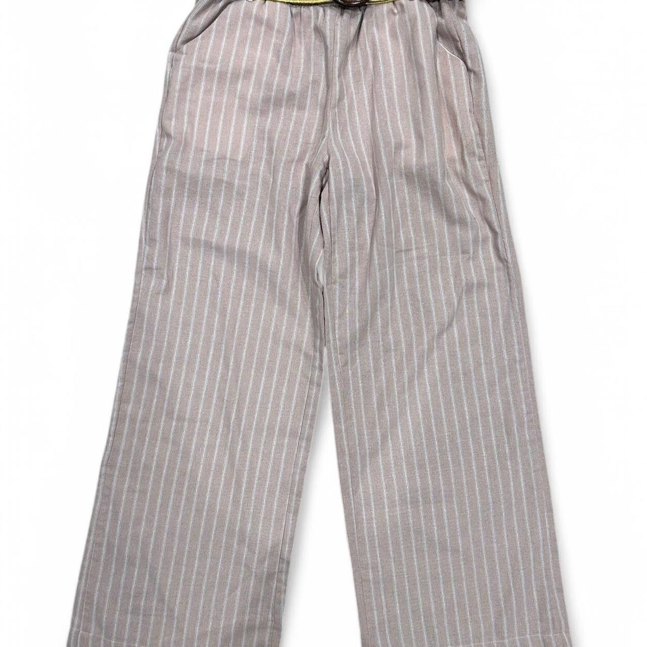 Designer No Comment Women's Pink and White Trousers Size 32" / US 10 / IT 46 - 1 Thumbnail