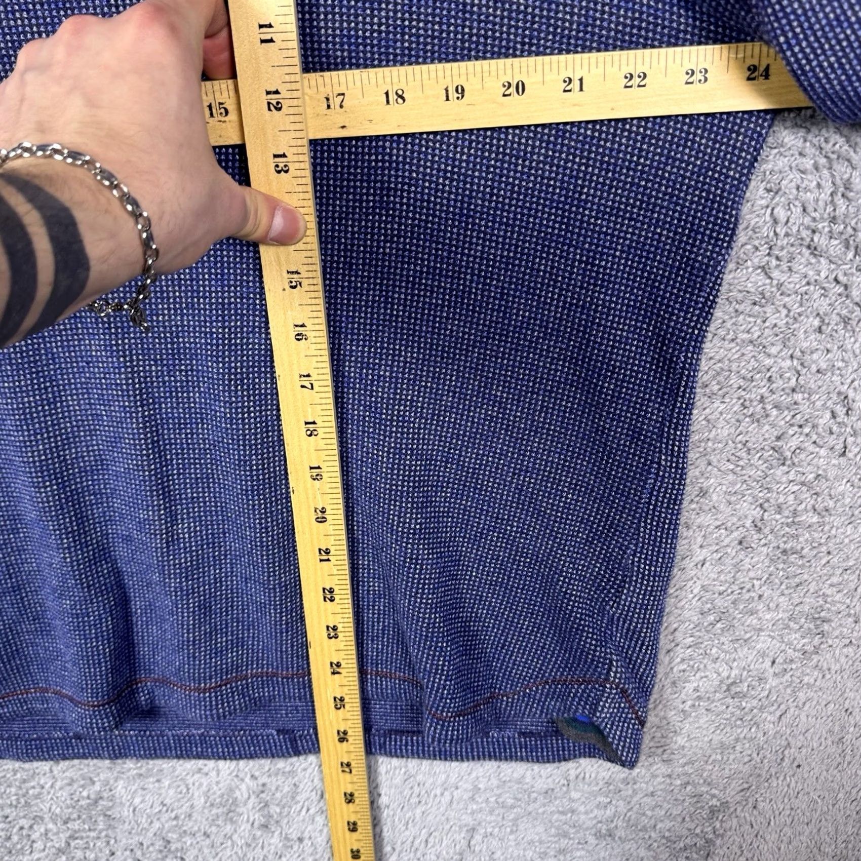 Robert Graham Robert Graham Jacket Men's XL Classic Fit Knit Grid Henley Pullover Sweater Size US XL / EU 56 / 4 - 7 Thumbnail