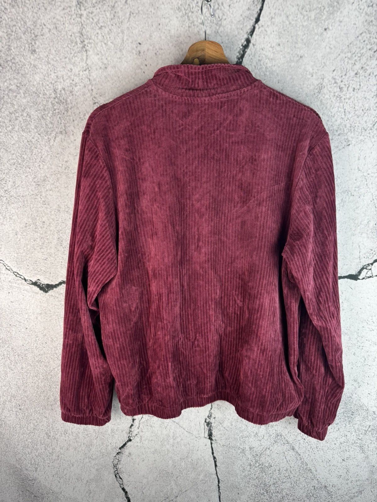 Nike Y2K style Nike rare baggy oversized velvet zip-up hoodie Size S / US 4 / IT 40 - 2 Thumbnail