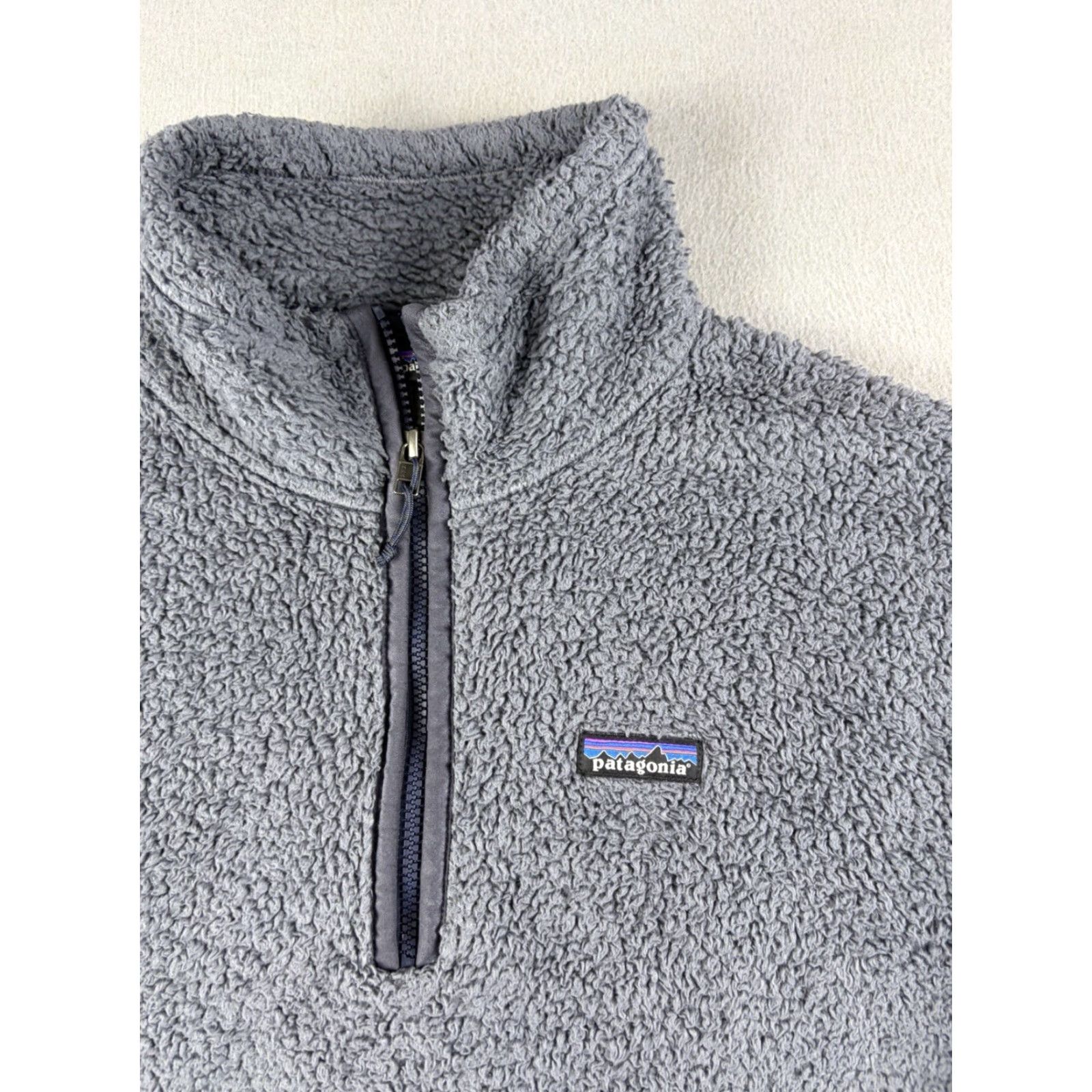 Patagonia Patagonia Sweater Women’s L Gray Fleece Mock Neck Logo Zipper Outdoor Pullover Long Sleeve Quarter Zip Size L / US 10 / IT 46 - 2 Thumbnail