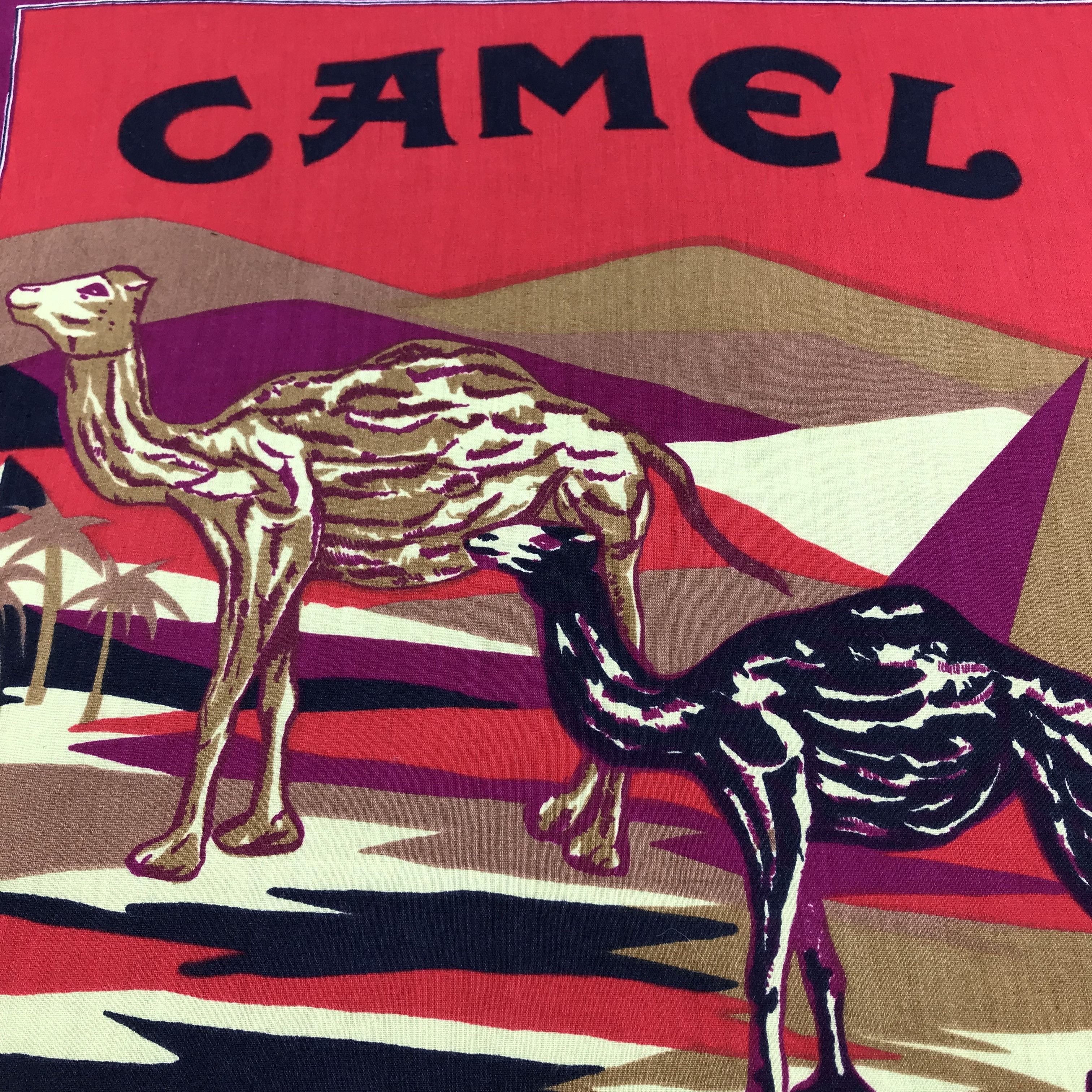 Camel Camel Vintage Handkerchief Neckerchief Bandana H1302 Size ONE SIZE - 2 Thumbnail