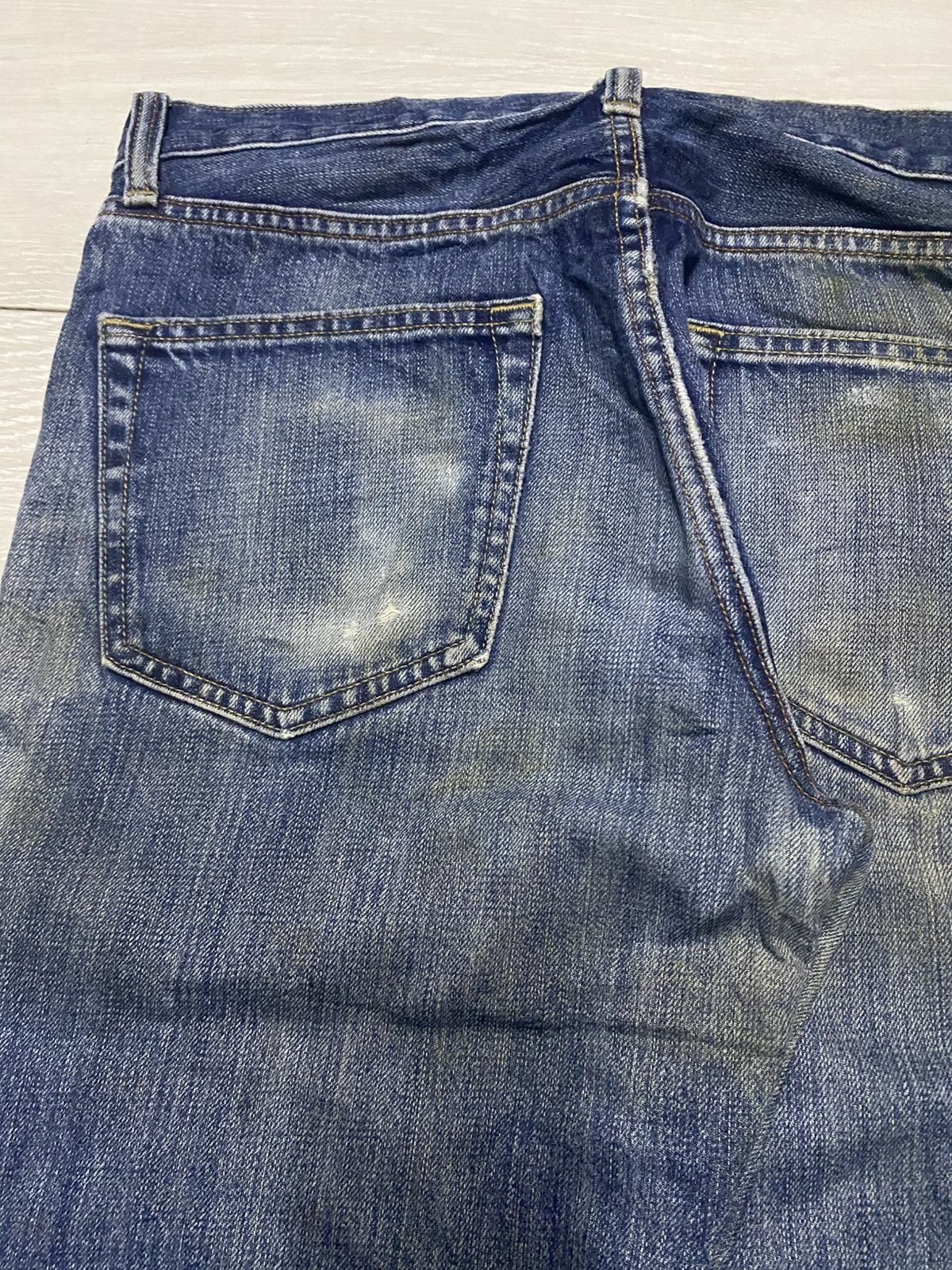 Uniqlo Vintage Japanese Brand Uniqlo Grunge Distressed Loose Jeans Size US 32 / EU 48 - 9 Thumbnail
