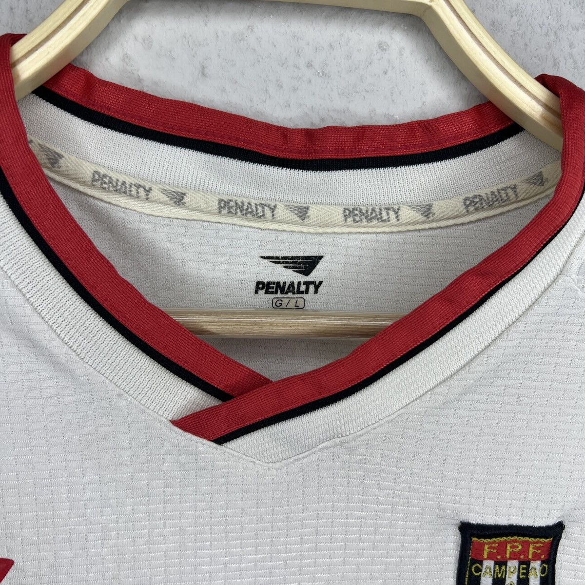 Penalty São Paulo Penalty Vintage Tshirt Tee Jersey 90s Y2K White 24 Size US L / EU 52-54 / 3 - 5 Thumbnail
