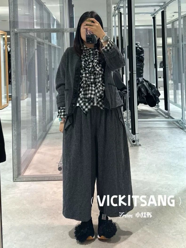 Comme des Garcons Comme Des Garcons size M Wool Wide Leg Pants Size 24" / US 00 / IT 34 - 4 Thumbnail