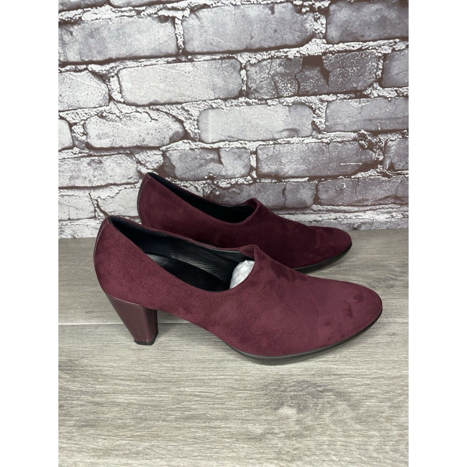 Ecco Ecco Danish Design Purple Plum Suede Leather Pumps Heels Wom Size US 9 / IT 39 - 14 Thumbnail