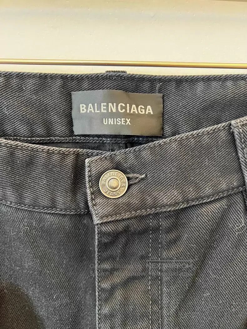 Balenciaga Balenciaga size M Black Flared Denim Pants Size US 27 - 3 Thumbnail
