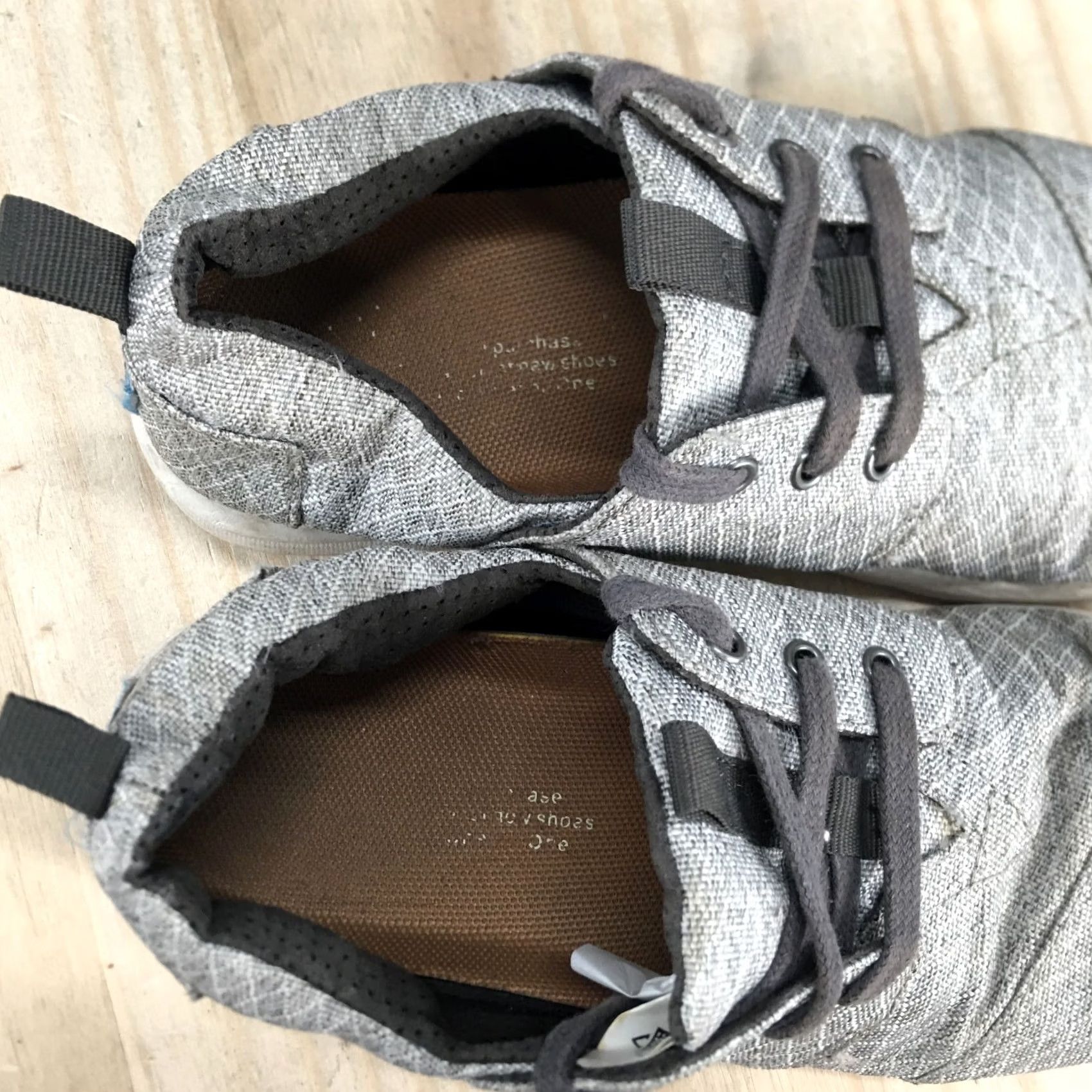 Toms TOMS Womens 6 Del Ray Sneakers Gray Canvas Round Toe Low Top Modern Athleisure Shoes Size M / US 6-8 / IT 42-44 - 7 Thumbnail