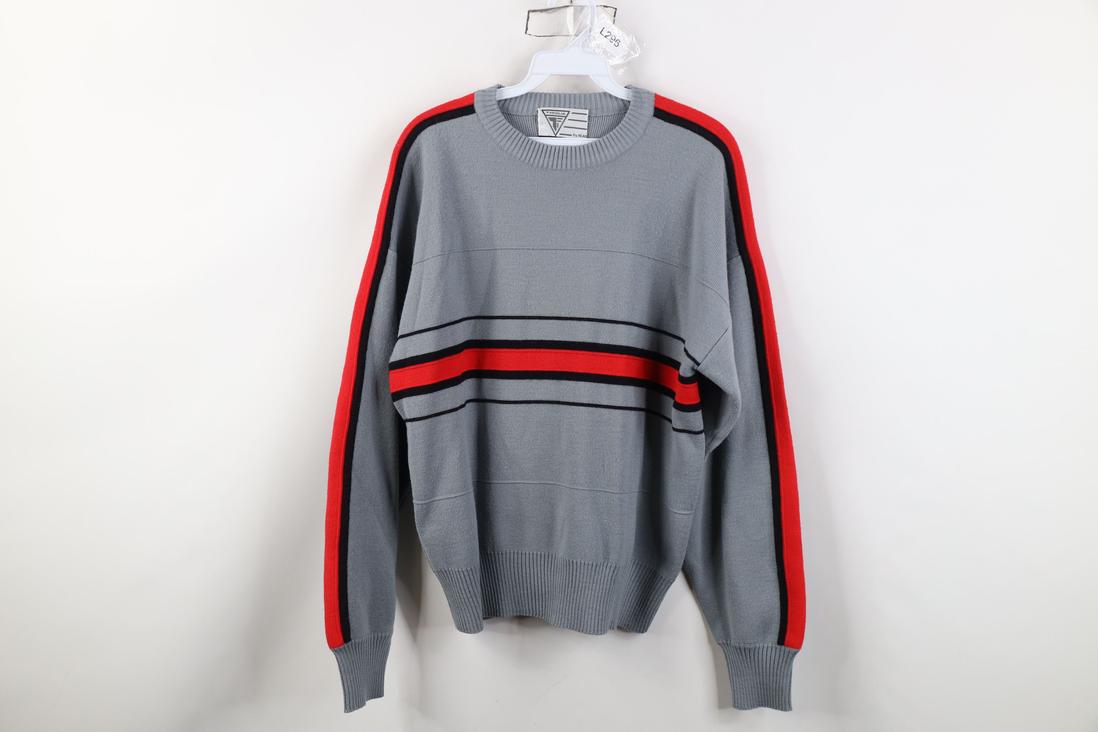 Vintage Vintage 90s Streetwear Blend Knit Striped Crewneck Sweater Size US M / EU 48-50 / 2 - 1 Thumbnail
