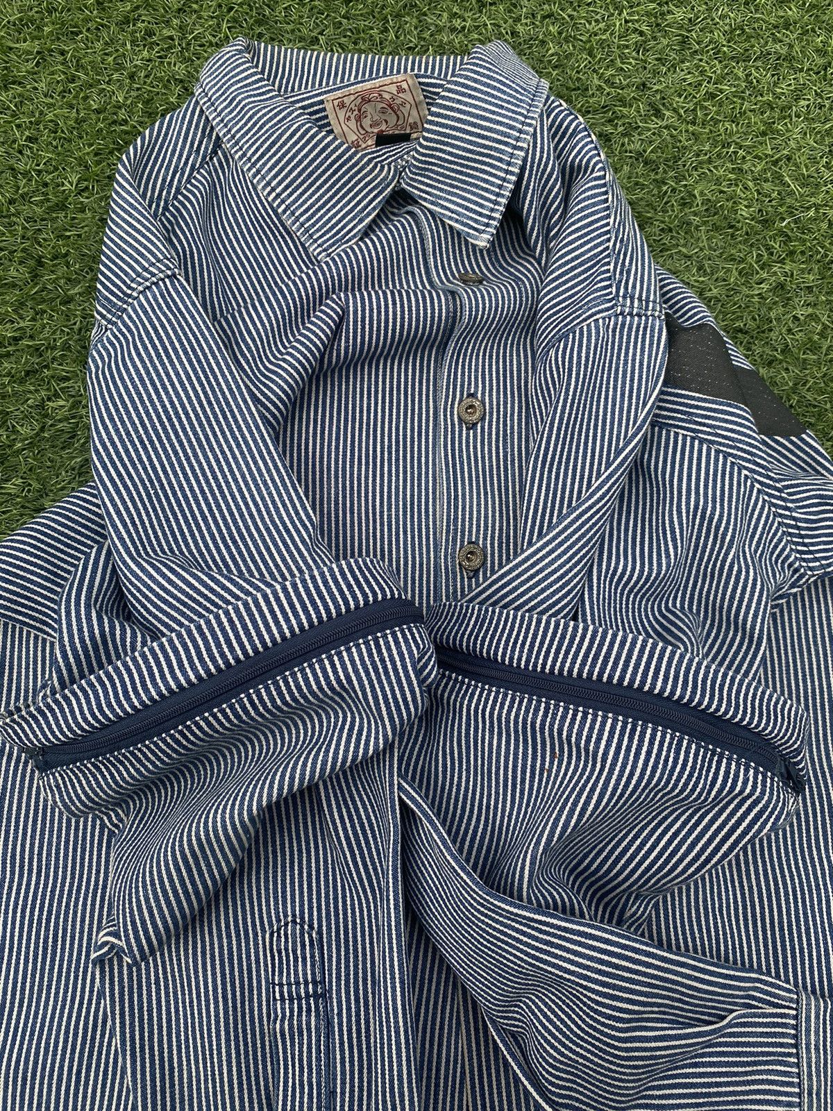 Evisu EVISU JAPAN HICKORY JACKET DISTRESSED Size US L / EU 52-54 / 3 - 7 Thumbnail