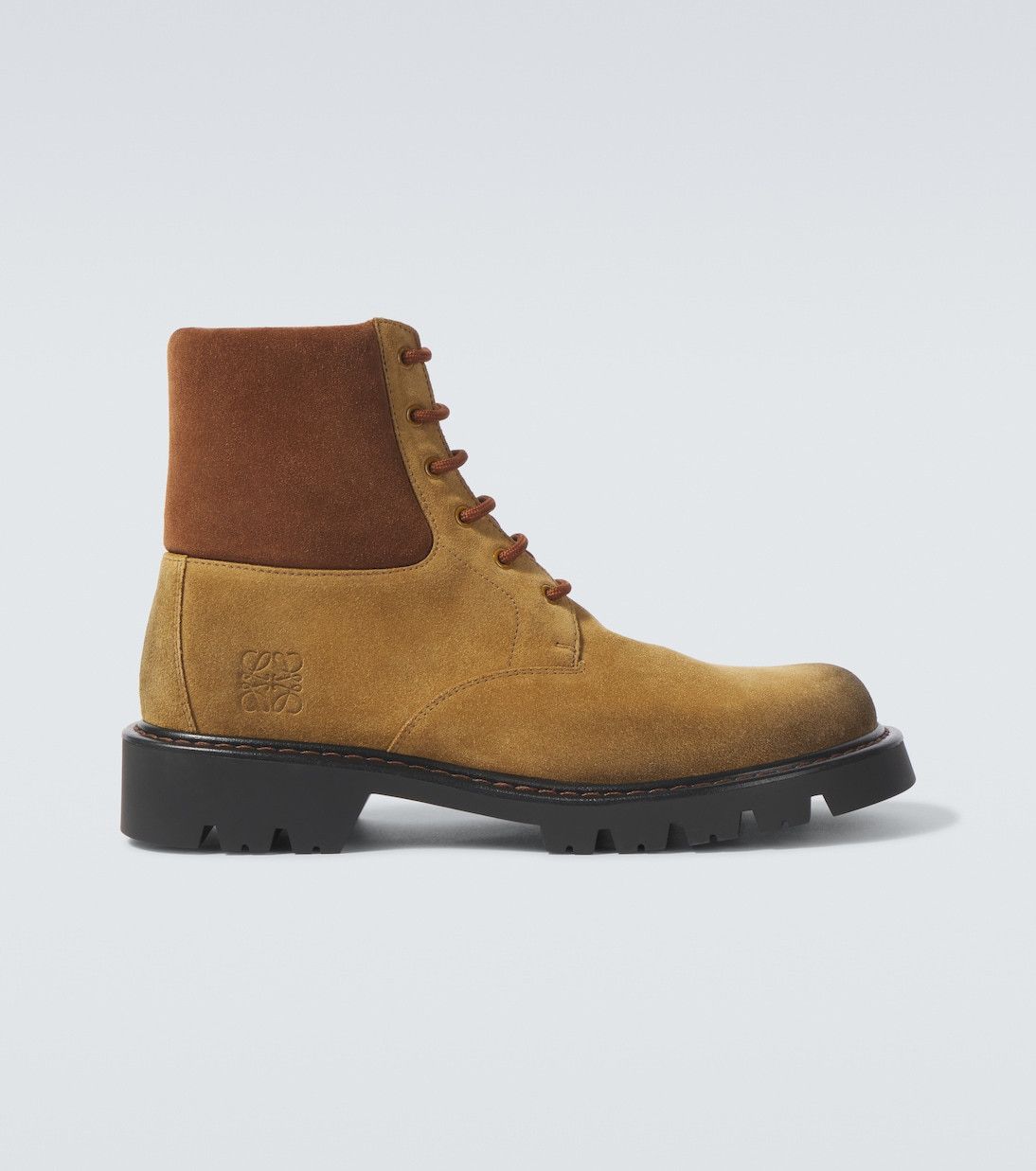 Loewe Loewe Sierra Suede Combat Ankle Boots Size US 7 / EU 40 - 1 Thumbnail