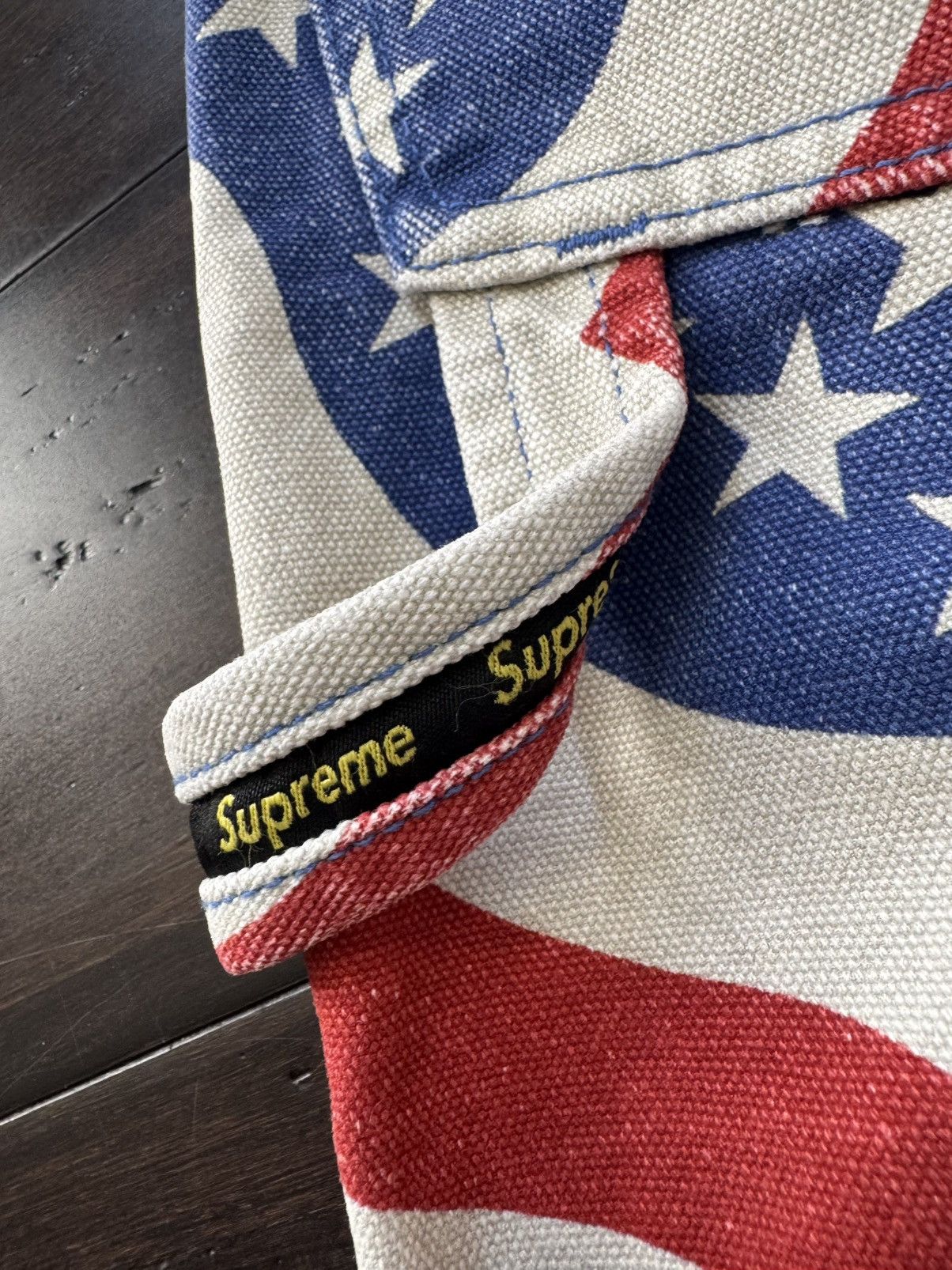 Supreme Supreme American Flag Double Knee Painter Pants Size US 32 / EU 48 - 7 Thumbnail