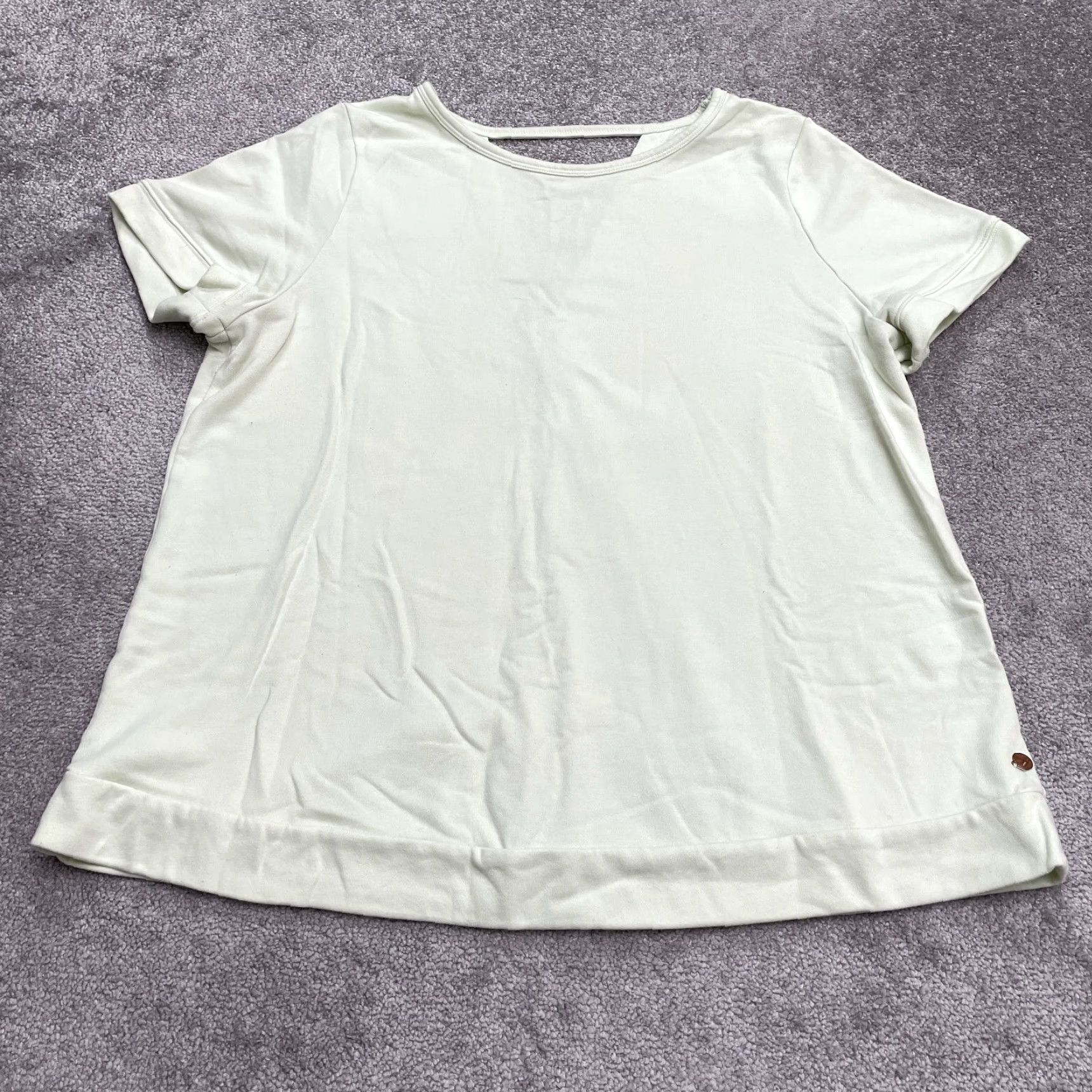 Vintage Livi Top Womens 18/20 Pastel Green Back Wrap Crew Neck Short Sleeve Casual Sport Shirt Size XXL / US 16-18 / IT 52-54 - 2 Thumbnail