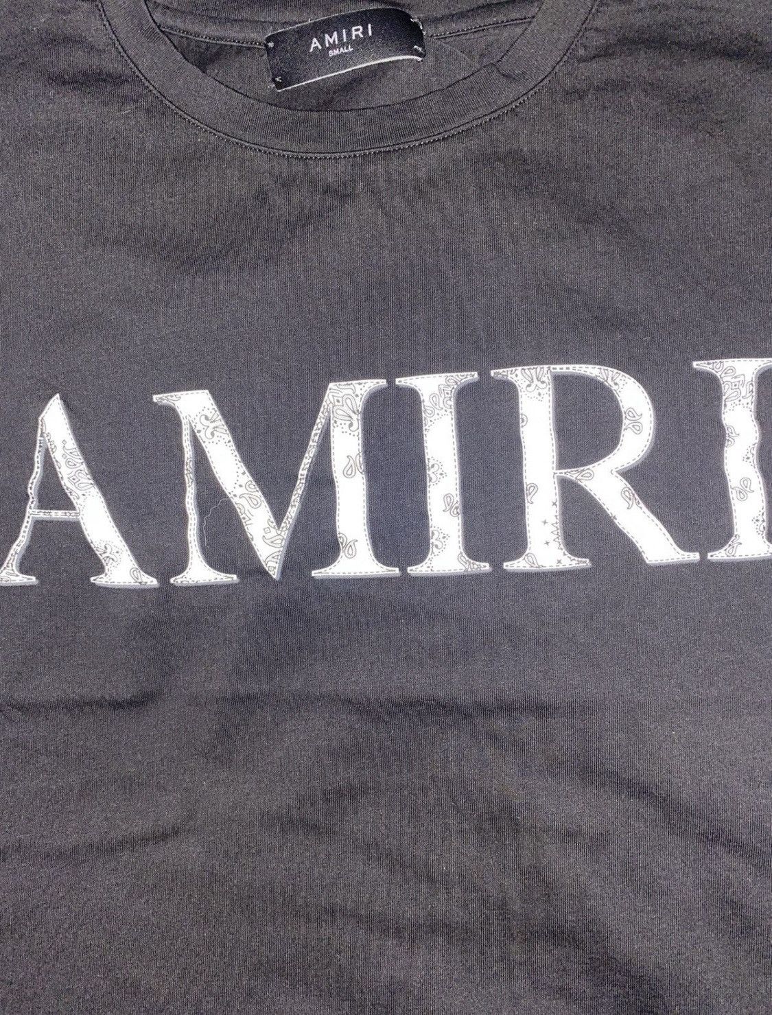 Other *RARE* AMIRI Bandana Logo T-Shirt Black Authentic Amiri Size US S / EU 44-46 / 1 - 2 Thumbnail