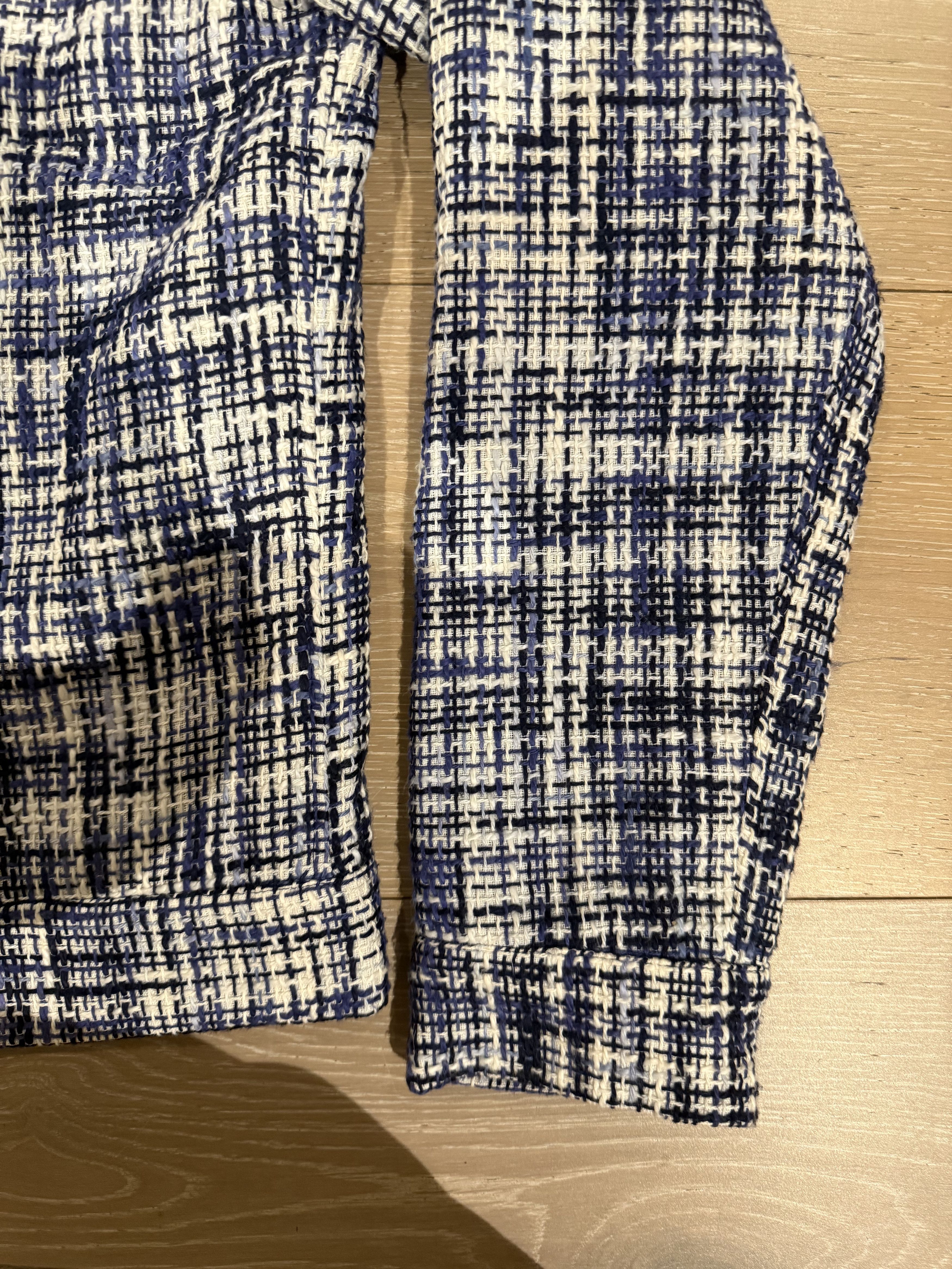 Libero 💚 Libero Azzurro Tweed Blouson Large NEW Size US L / EU 52-54 / 3 - 19 Thumbnail