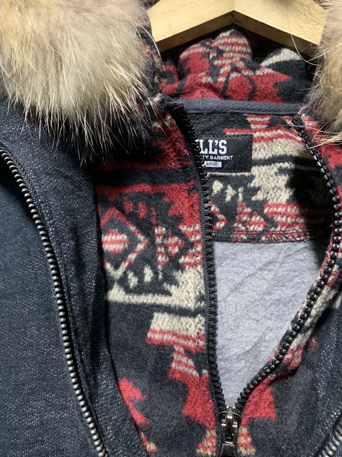 If Six Was Nine ILLS japan double layer navajo removable fur hoodie Size US L / EU 52-54 / 3 - 7 Thumbnail