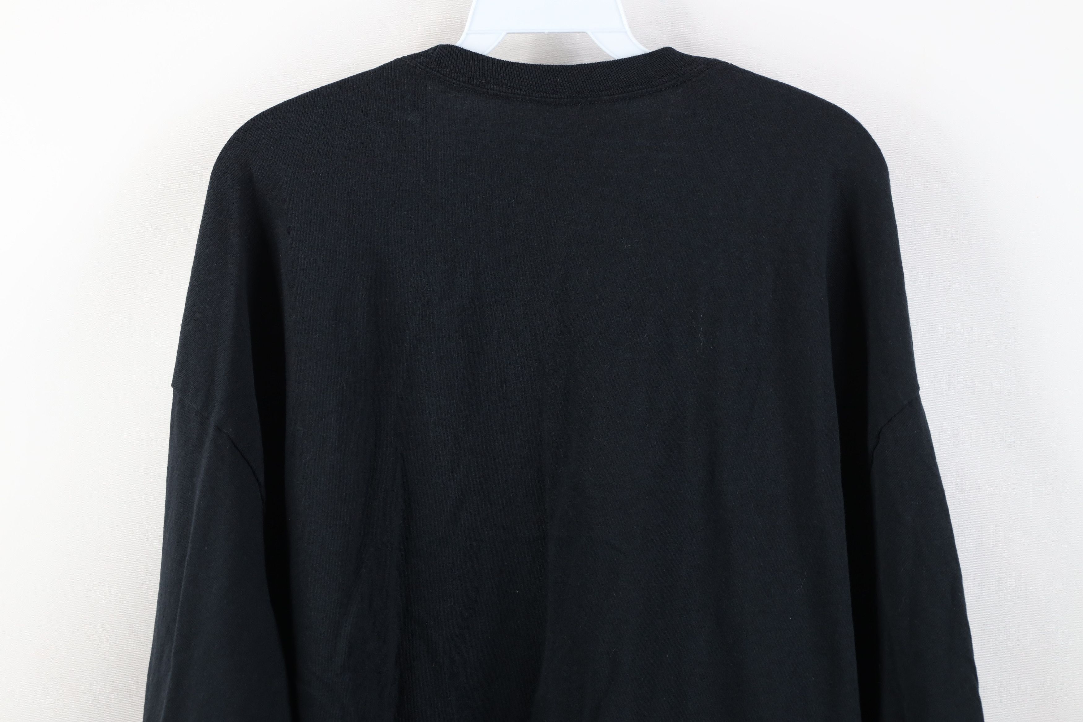 Vintage Vintage 90s Y2K Streetwear Long Sleeve T-Shirt Black Cotton Size US XXL / EU 58 / 5 - 10 Thumbnail