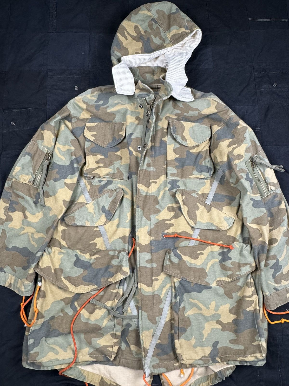 Greg Lauren Camo Fishtail Parka Size US L / EU 52-54 / 3 - 3 Thumbnail