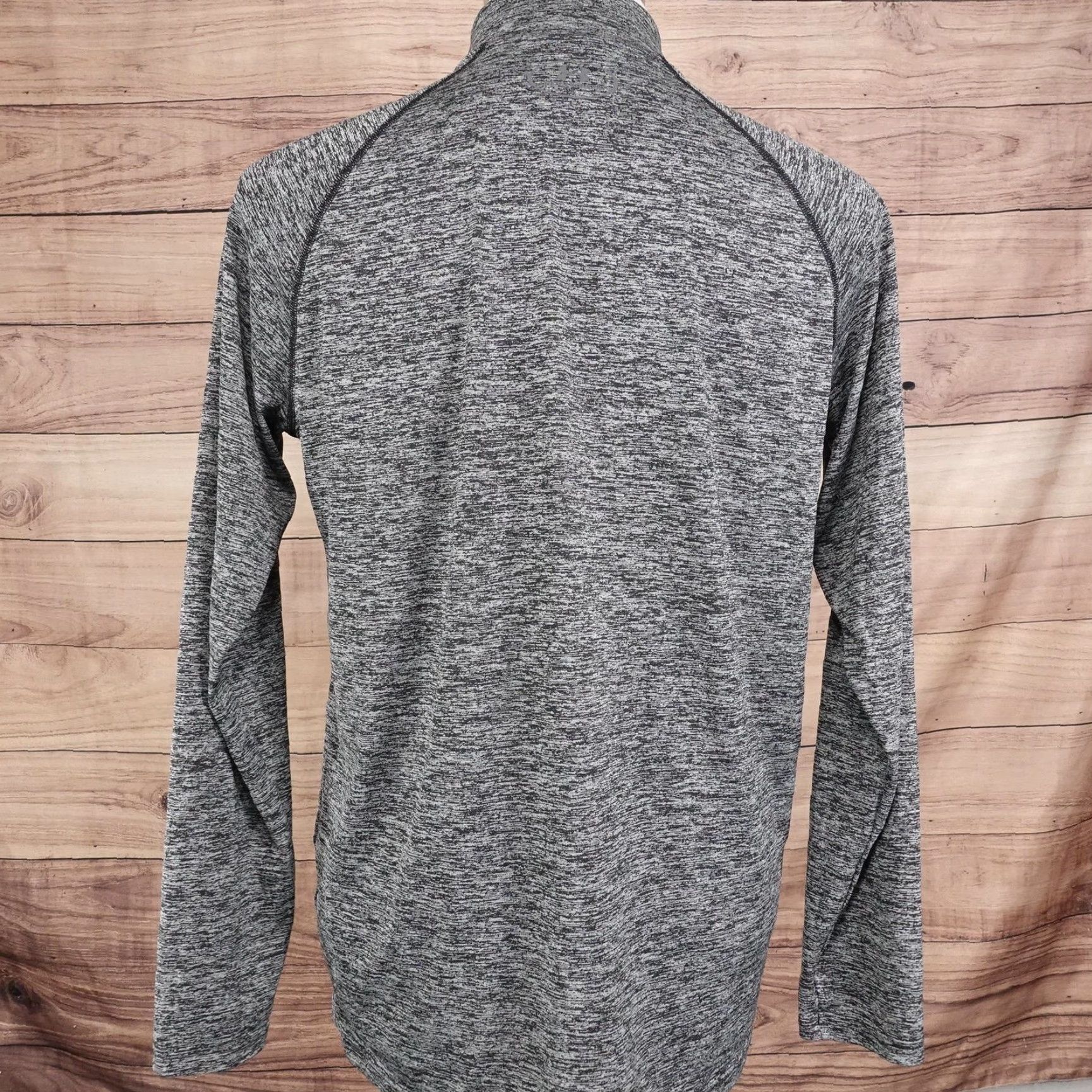 Under Armour Under Armour HeatGear Pullover Mens M Gray Mock Neck 1/4 Zip Long Sleeve Raglan Sleeve Sweatshirt Size US M / EU 48-50 / 2 - 4 Thumbnail