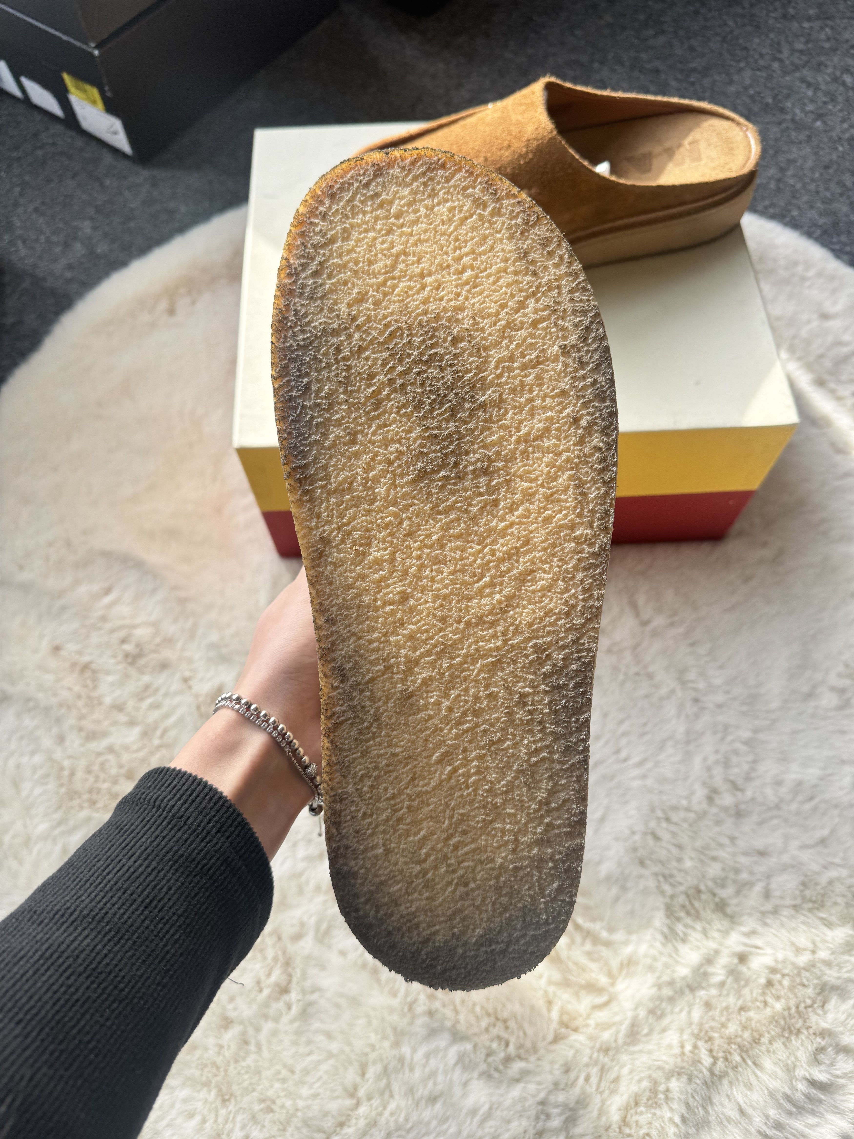 Marni Marni suede slip-on flip-flops 44 camel Size US 11 / EU 44 - 10 Thumbnail