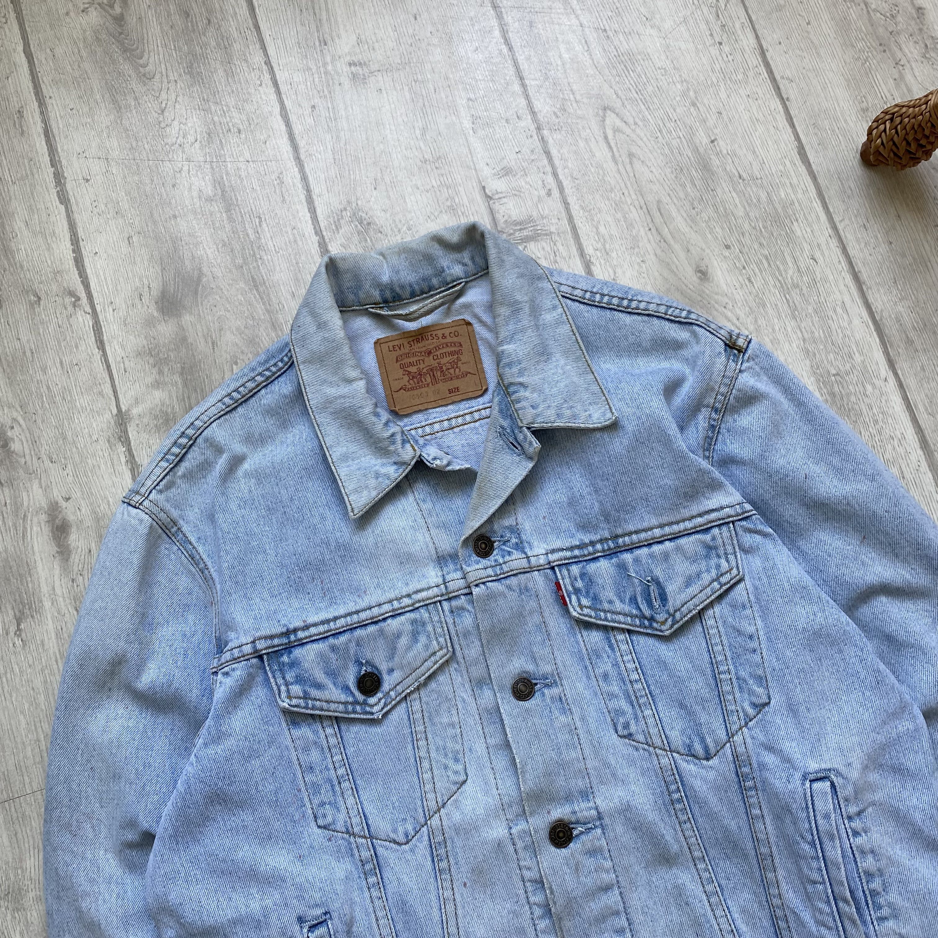 Levi's Vintage Clothing Vintage 90s Trashed Levis denim jacket distressed Usa Size US L / EU 52-54 / 3 - 2 Thumbnail