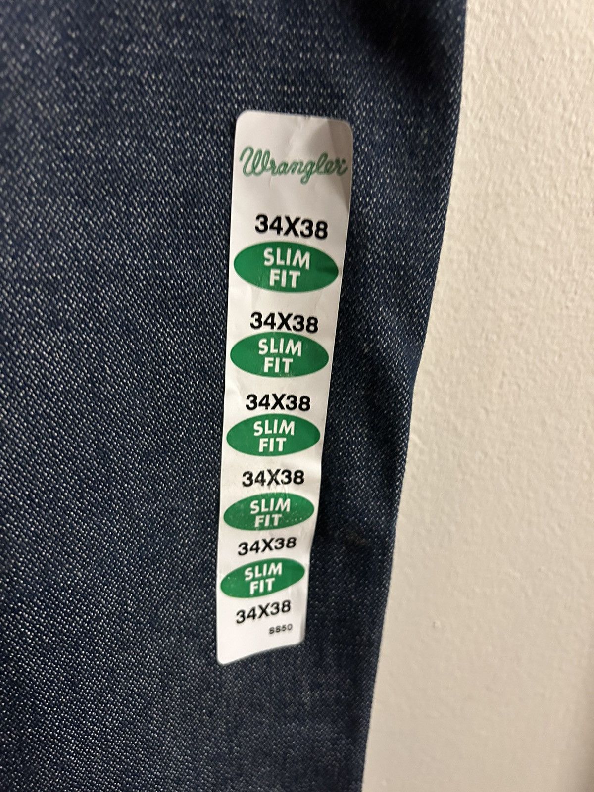 Wrangler NWT DS Wrangler slim fit rigid denim americana cowboy Size US 33 - 5 Thumbnail