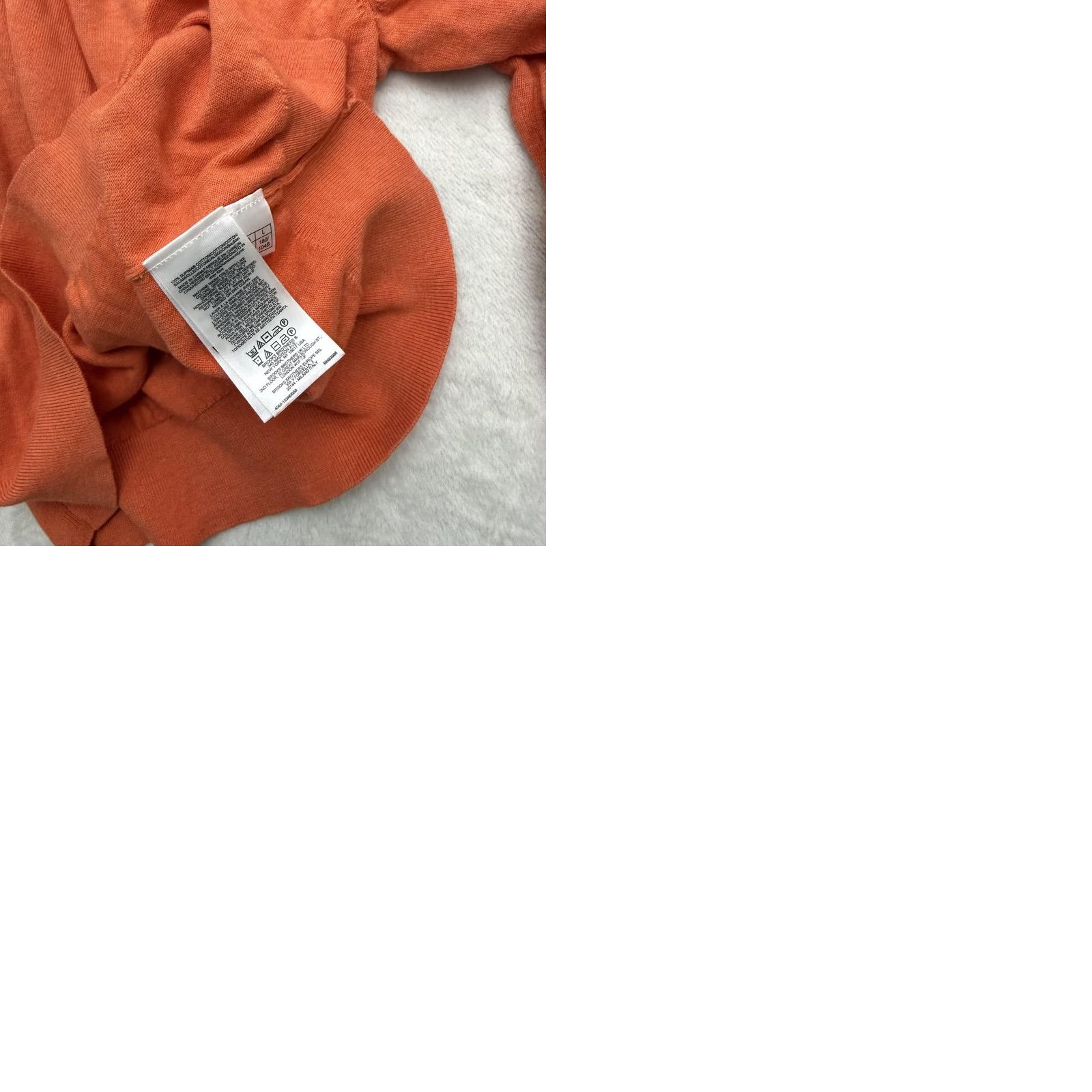 Brooks Brothers Brooks Brothers Quarter Zip Sweater Mens Large Orange Supima Cotton Mock Neck Pullover Knit Zipper Solid 1/4 Zip Size US L / EU 52-54 / 3 - 10 Thumbnail