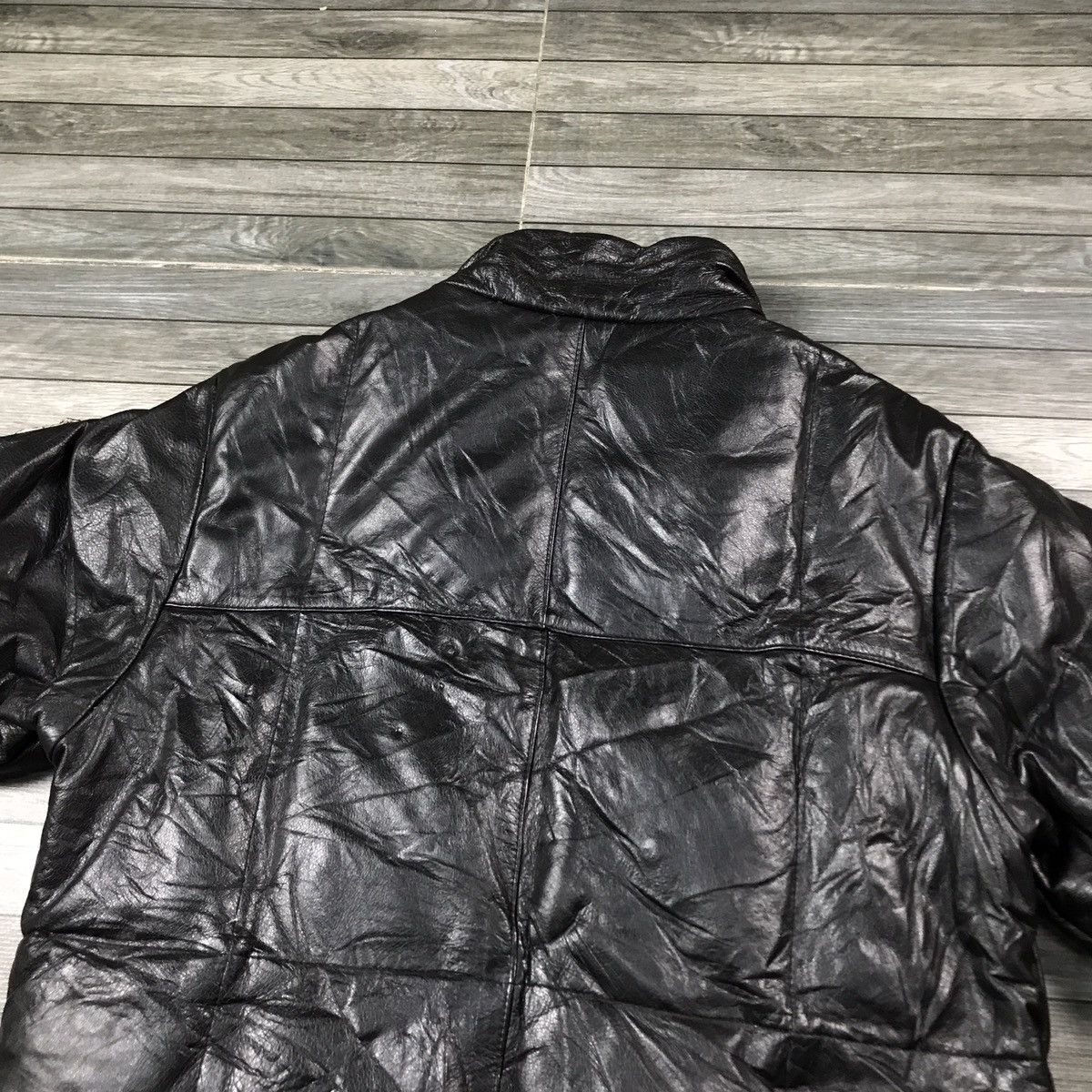 LEGERE MCM LEATHER JACKET PUFFER DOWN JACKET