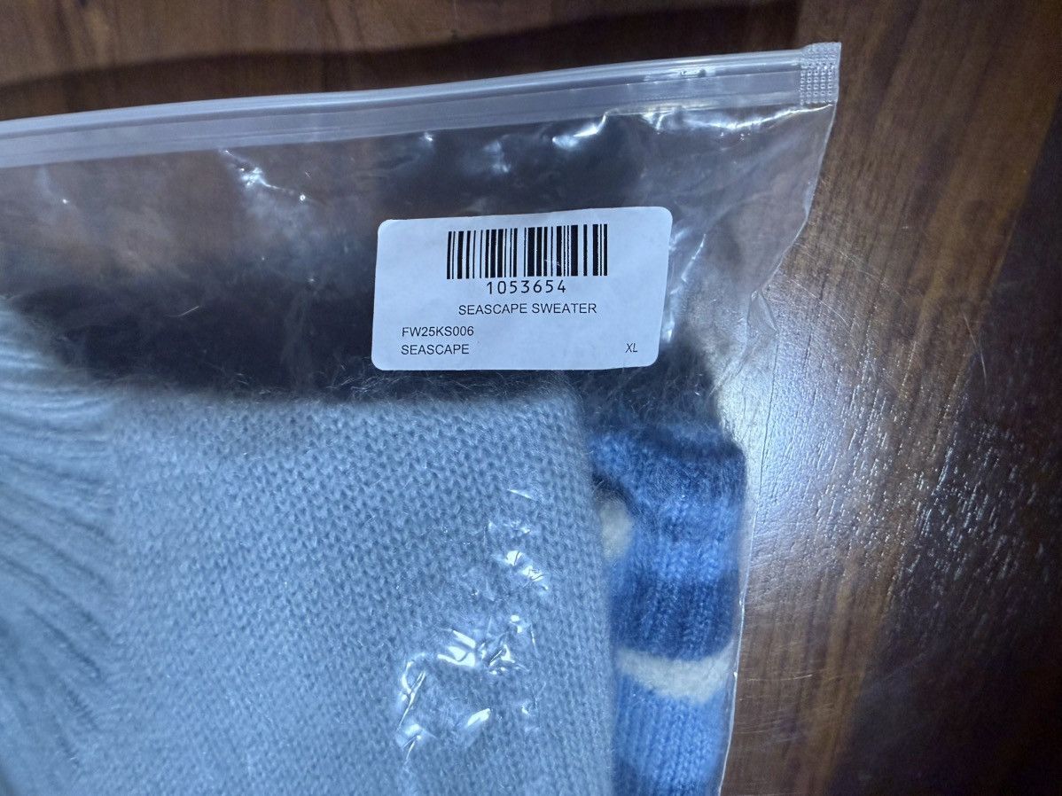 Aime Leon Dore Aime Leon Dore Blue Seascape Intarsia Mohair-Blend Cardigan Size US XL / EU 56 / 4 - 12 Thumbnail