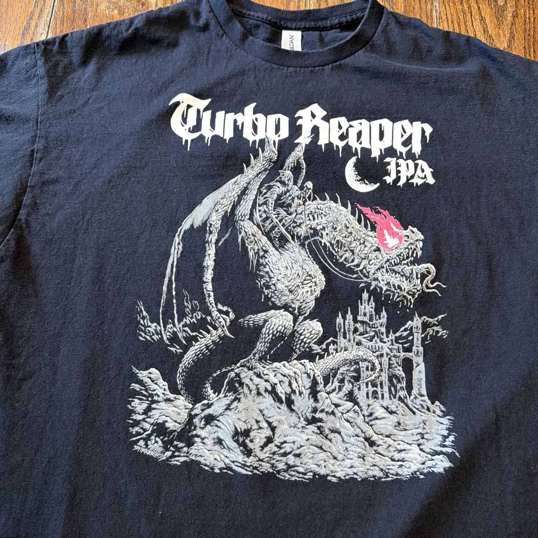 CO Three Floyds Brewing Co Turbo Reaper IPA T Shirt XL Black Double Sided Beer Shirt Men Size US XL / EU 56 / 4 - 2 Thumbnail